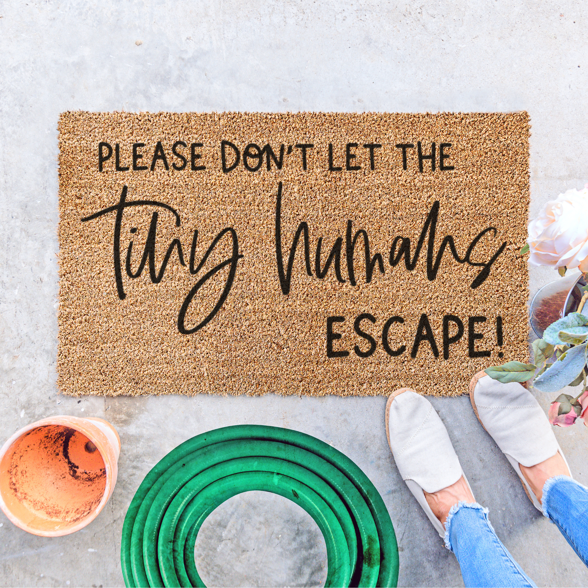 Please Don’t Let the Tiny Humans Escape Doormat