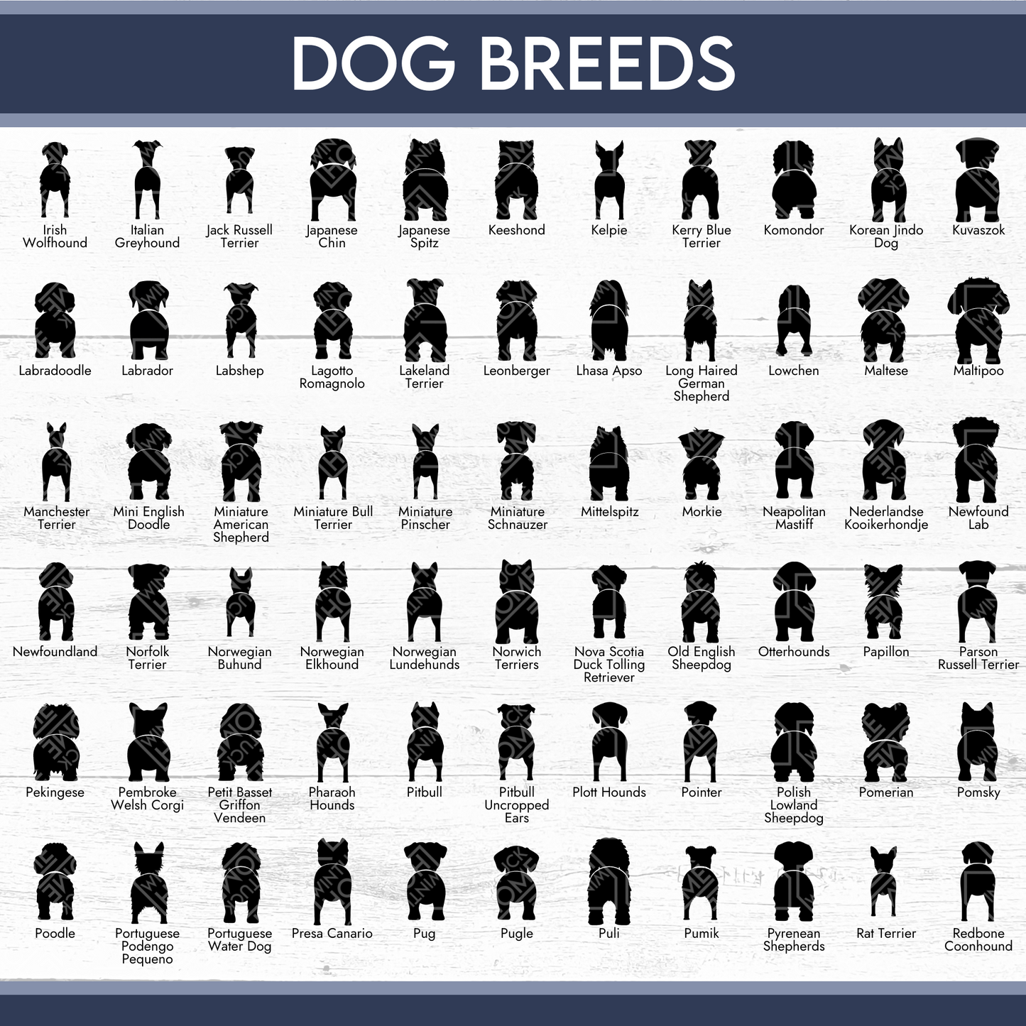 Personalized Dog Butt Sign | Woof