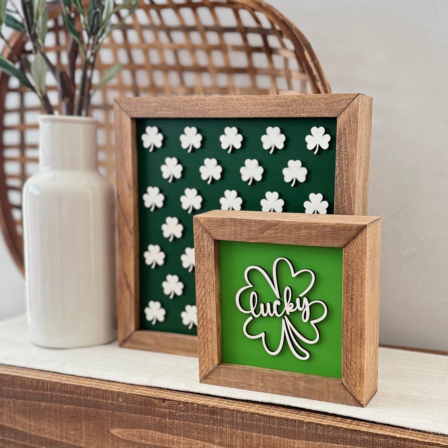 Wooden Framed St. Patrick's Day Sign