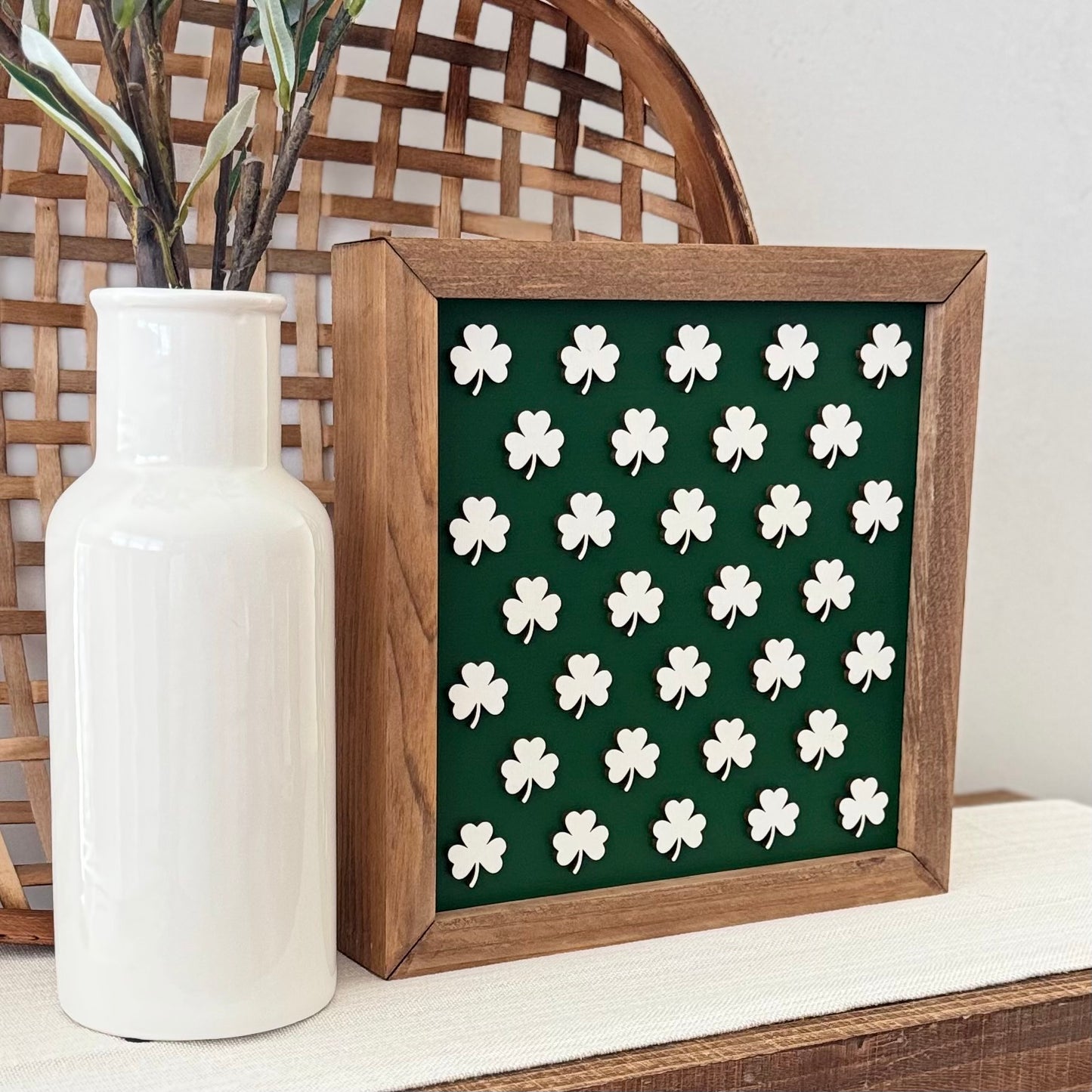 Large Wooden Framed St. Patrick's Day Sign