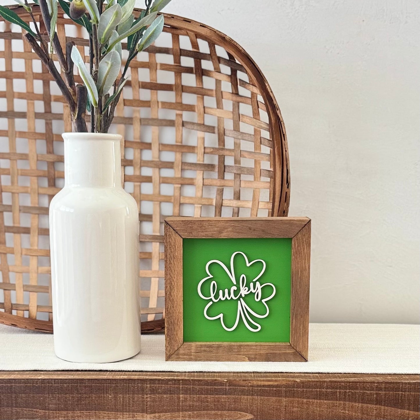 Wooden Framed St. Patrick's Day Sign