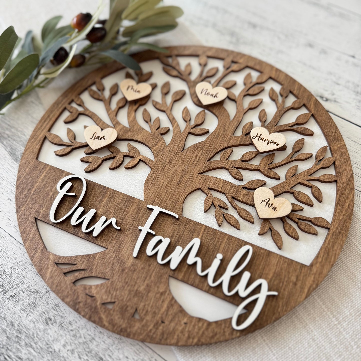 Personalized Our Family Tree Sign