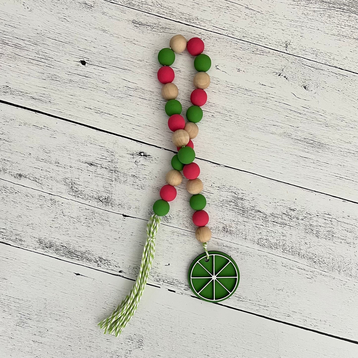 Margarita Themed Wooden Bead Garland