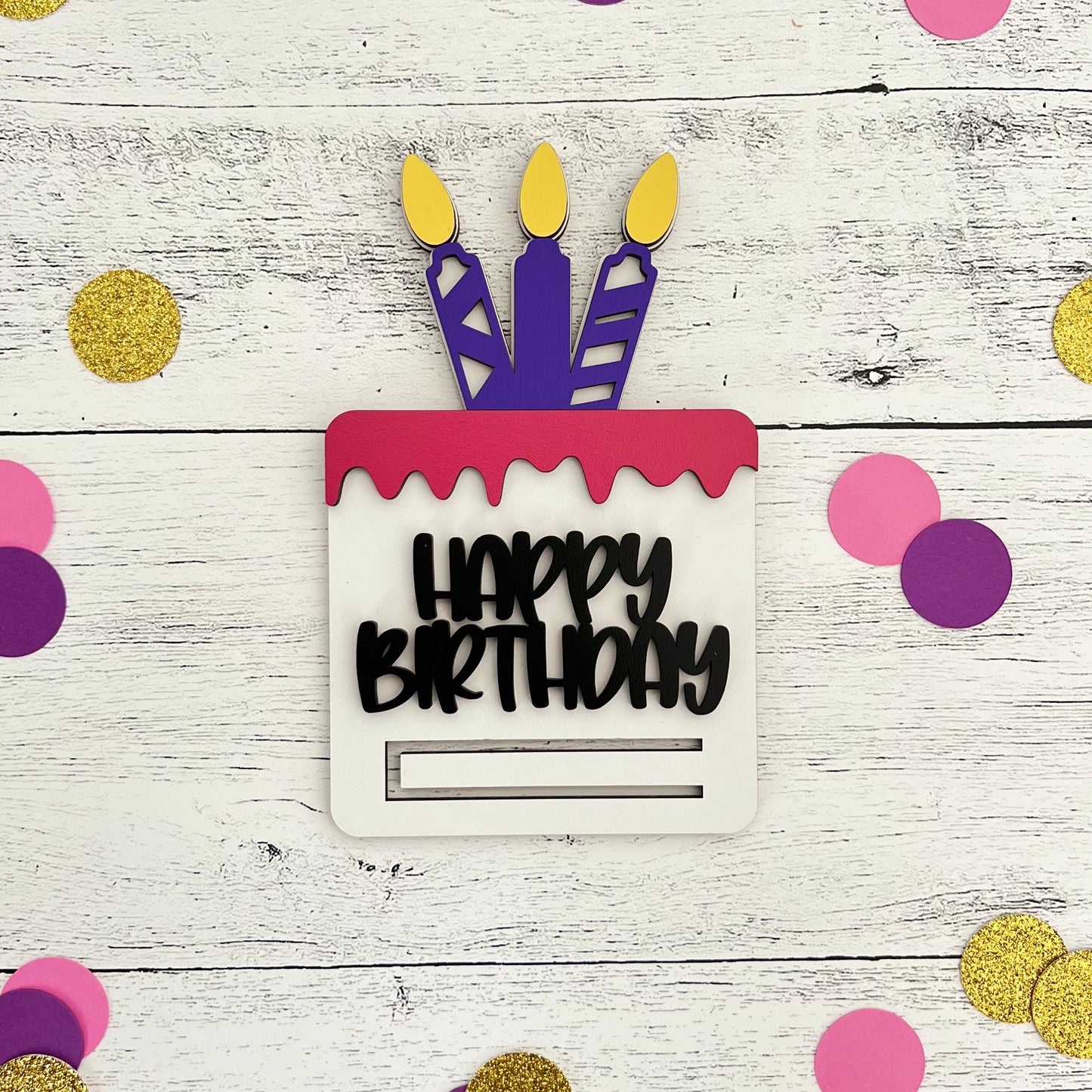 Birthday Money Card | Pink/Purple