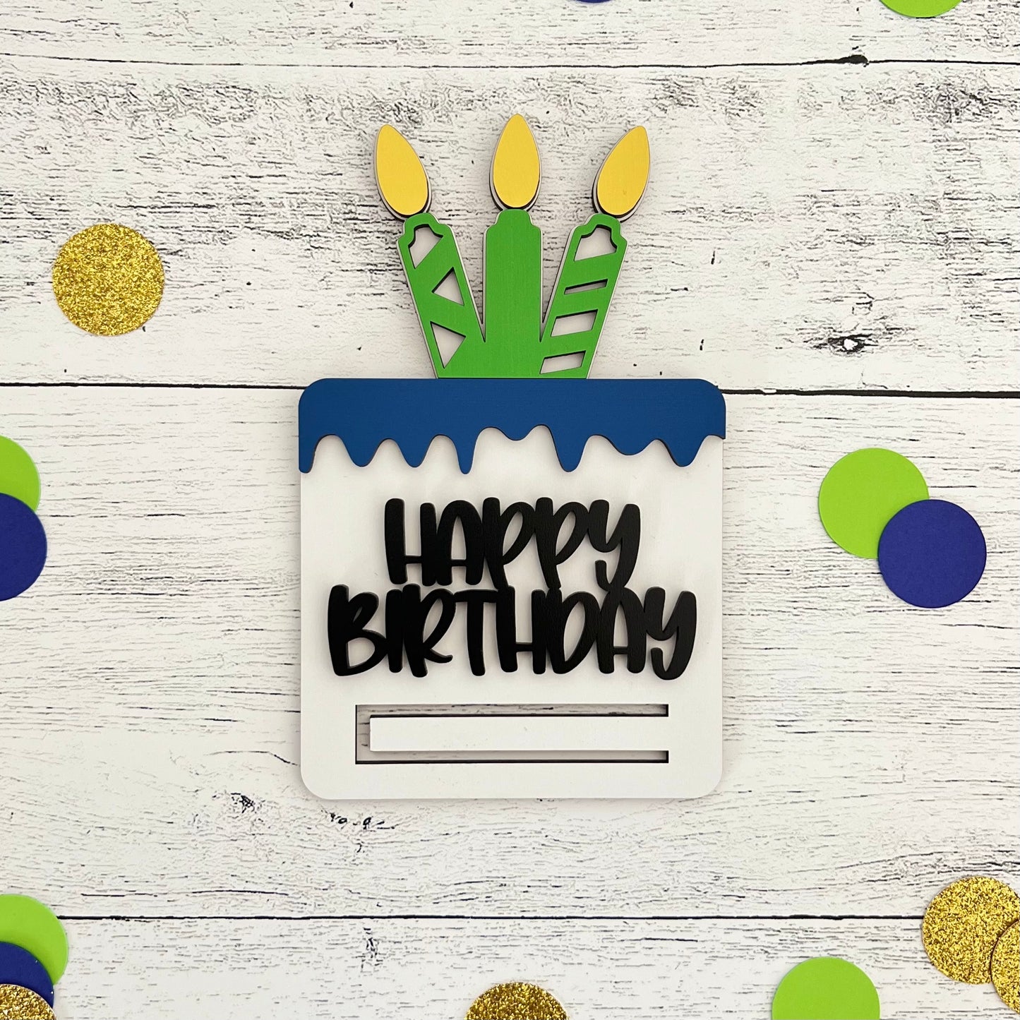 Birthday Money Card | Green/Blue