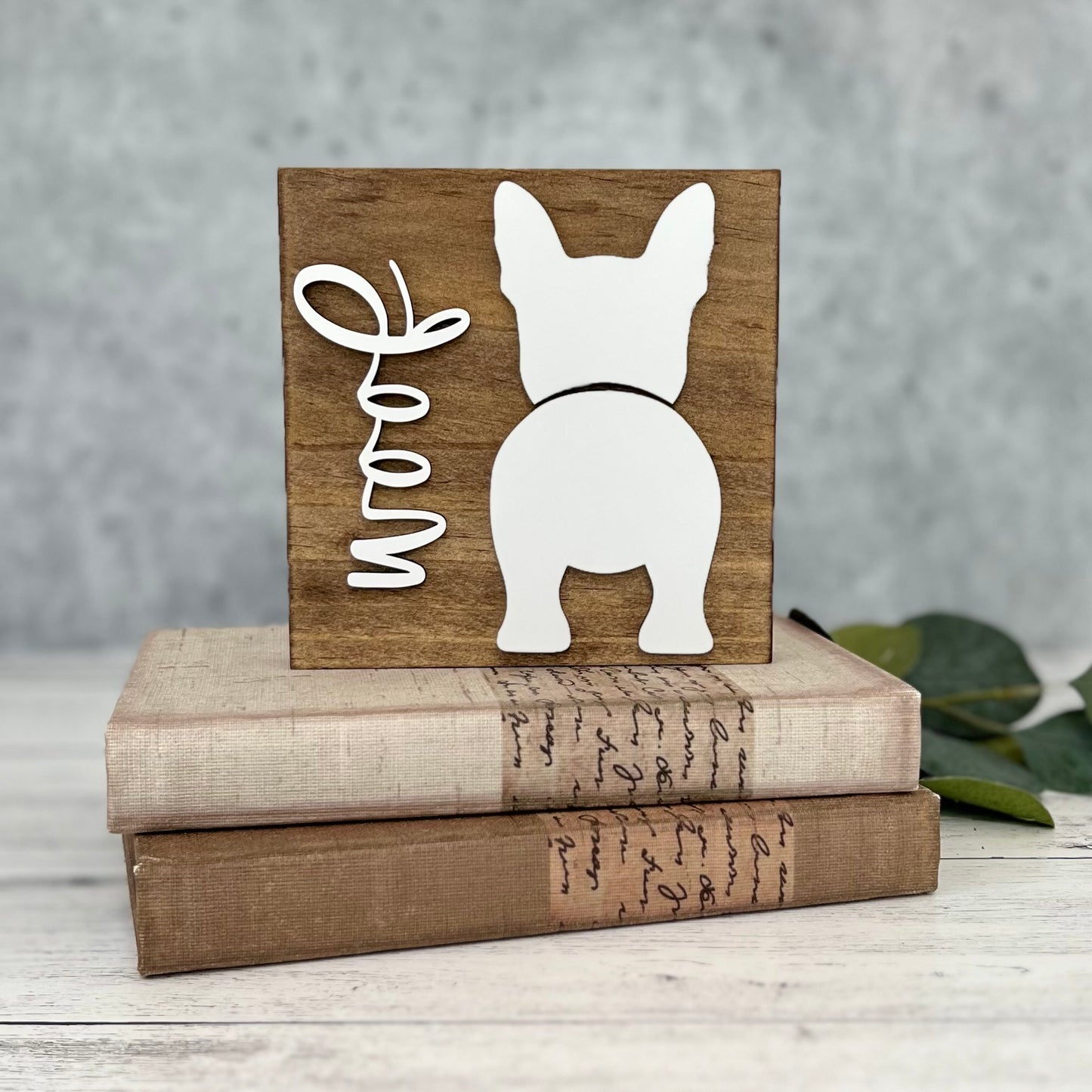 Personalized Dog Butt Sign | Woof