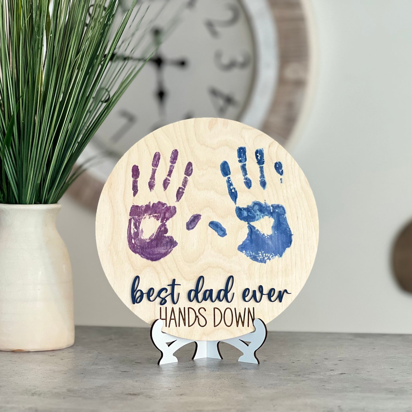 Kid's Hand Print Father's Day Sign