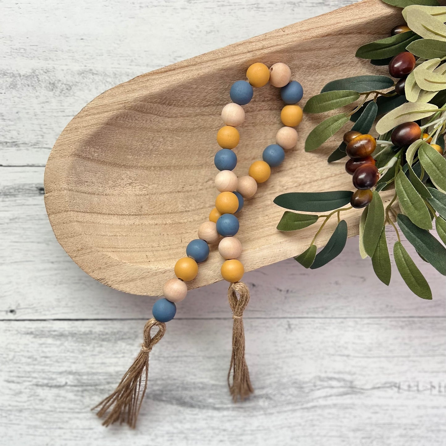 Bee Themed Wooden Bead Garland