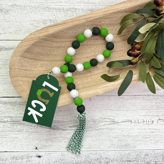 St. Patrick's Day Themed Wooden Bead Garland
