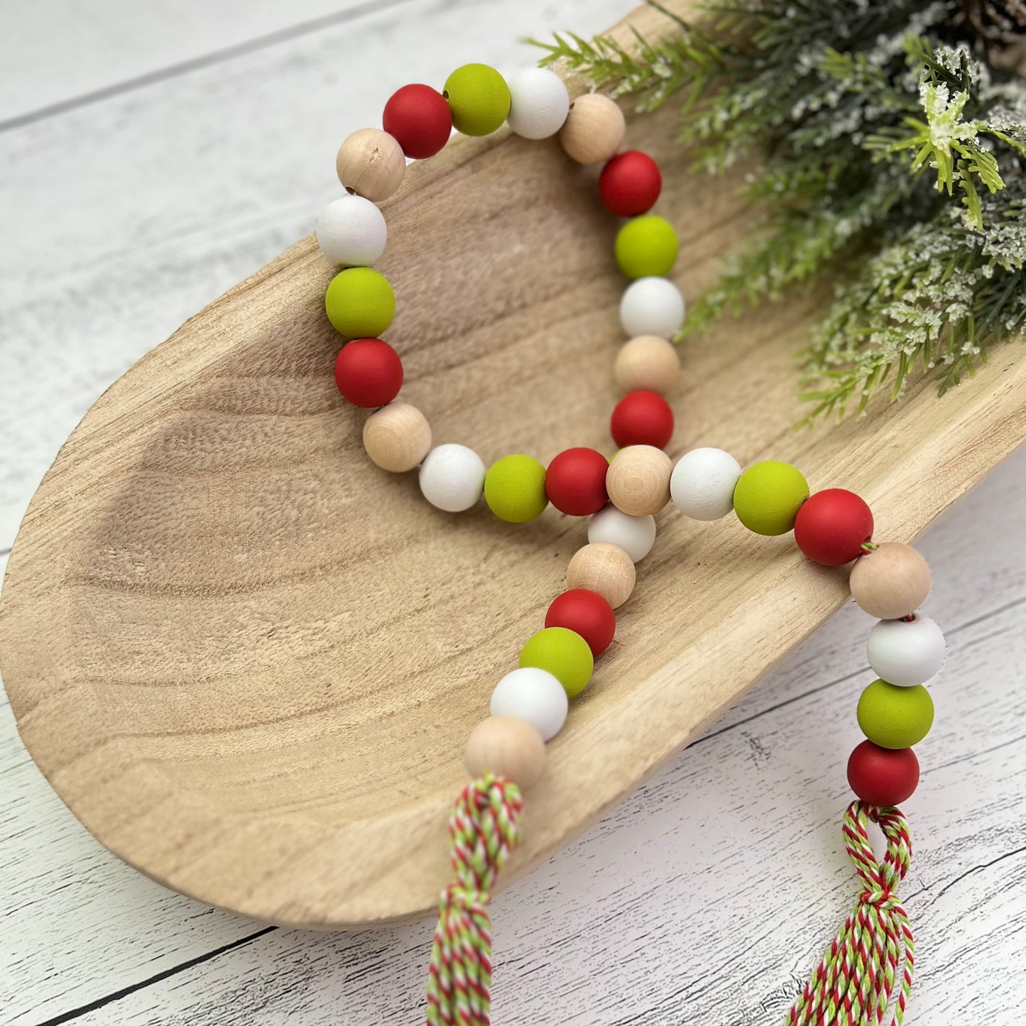 Elf Themed Wooden Bead Garland