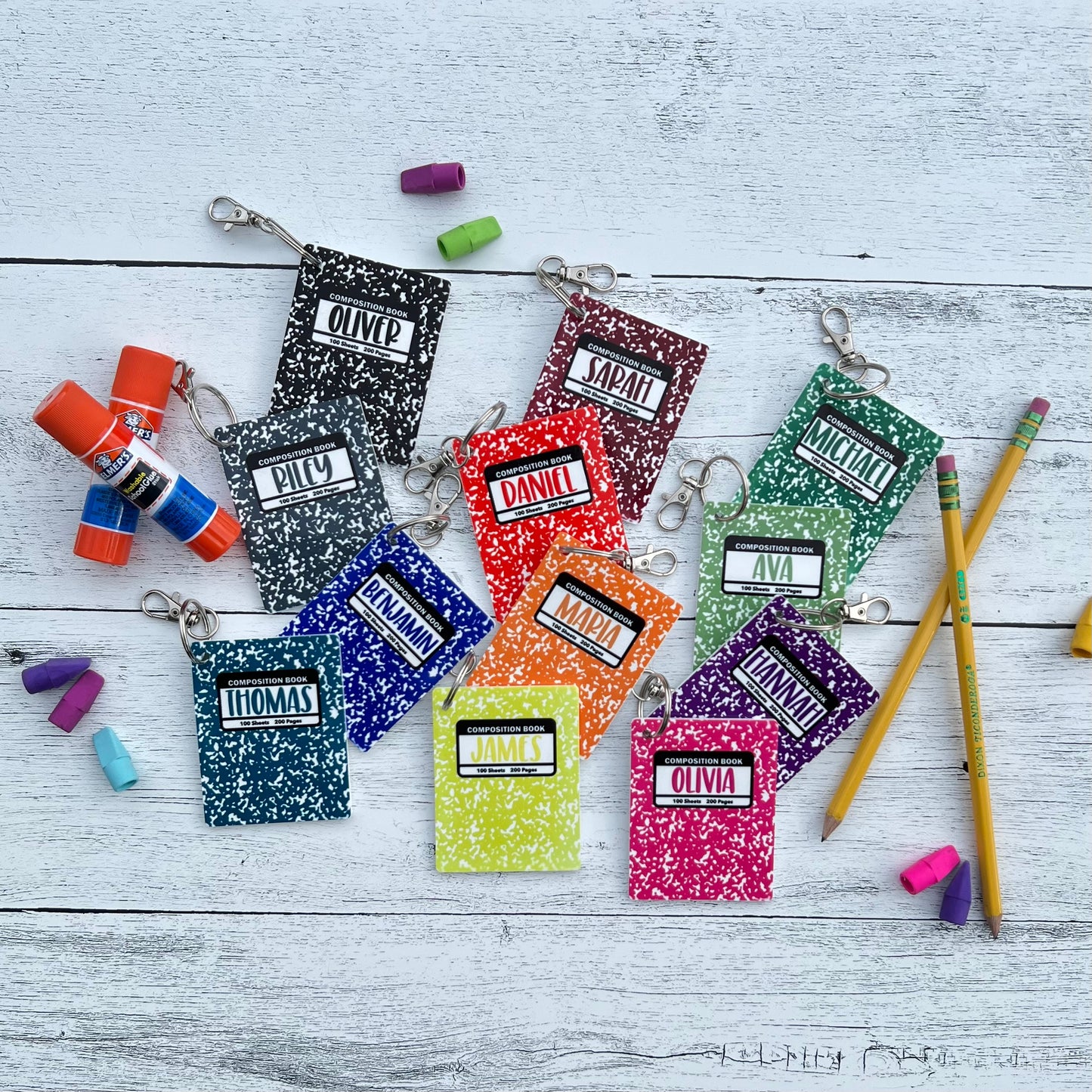 Personalized Back Pack Tag | Notebook