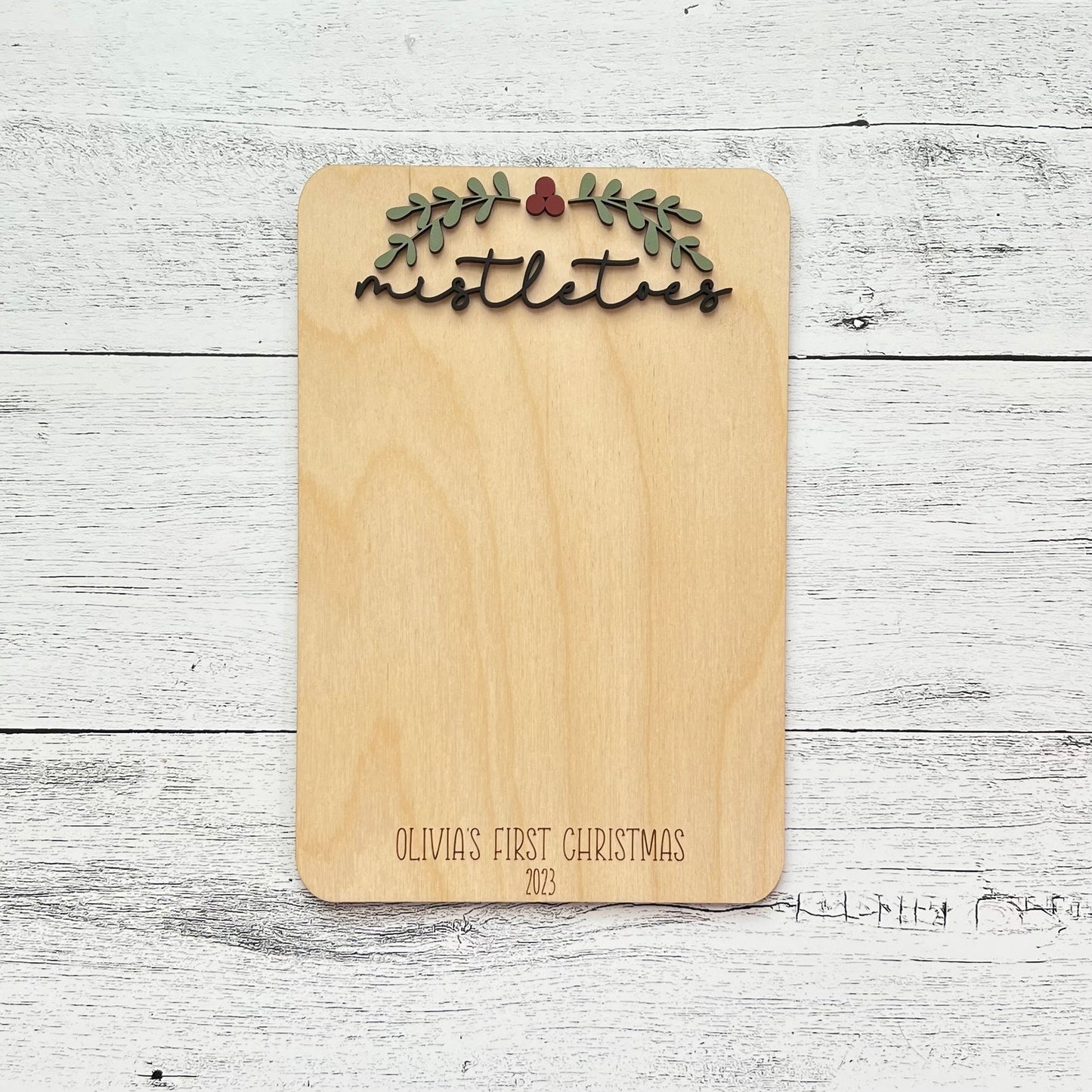 Christmas Newborn Announcement | Baby Christmas Footprint Sign