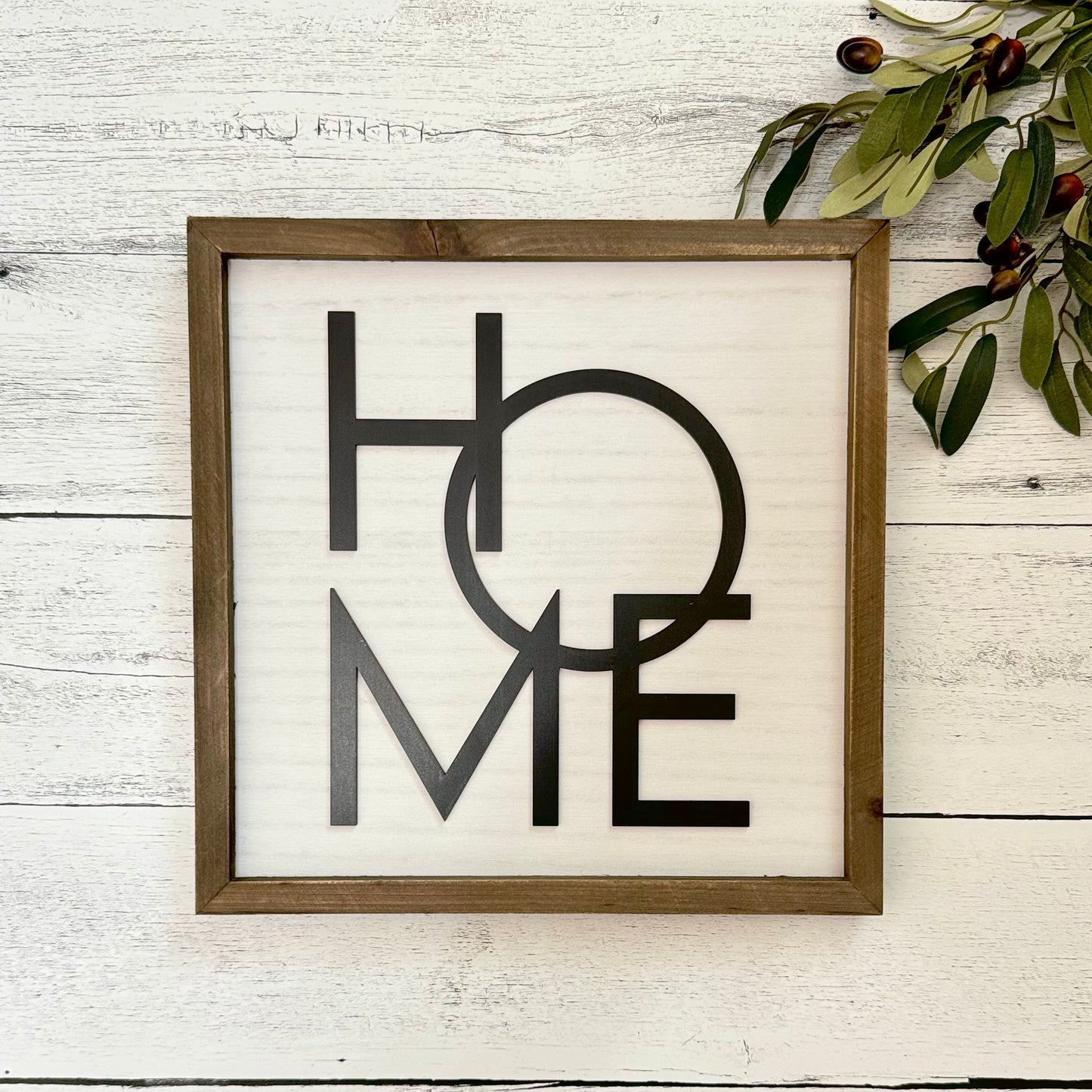 Wooden Framed Home Sign
