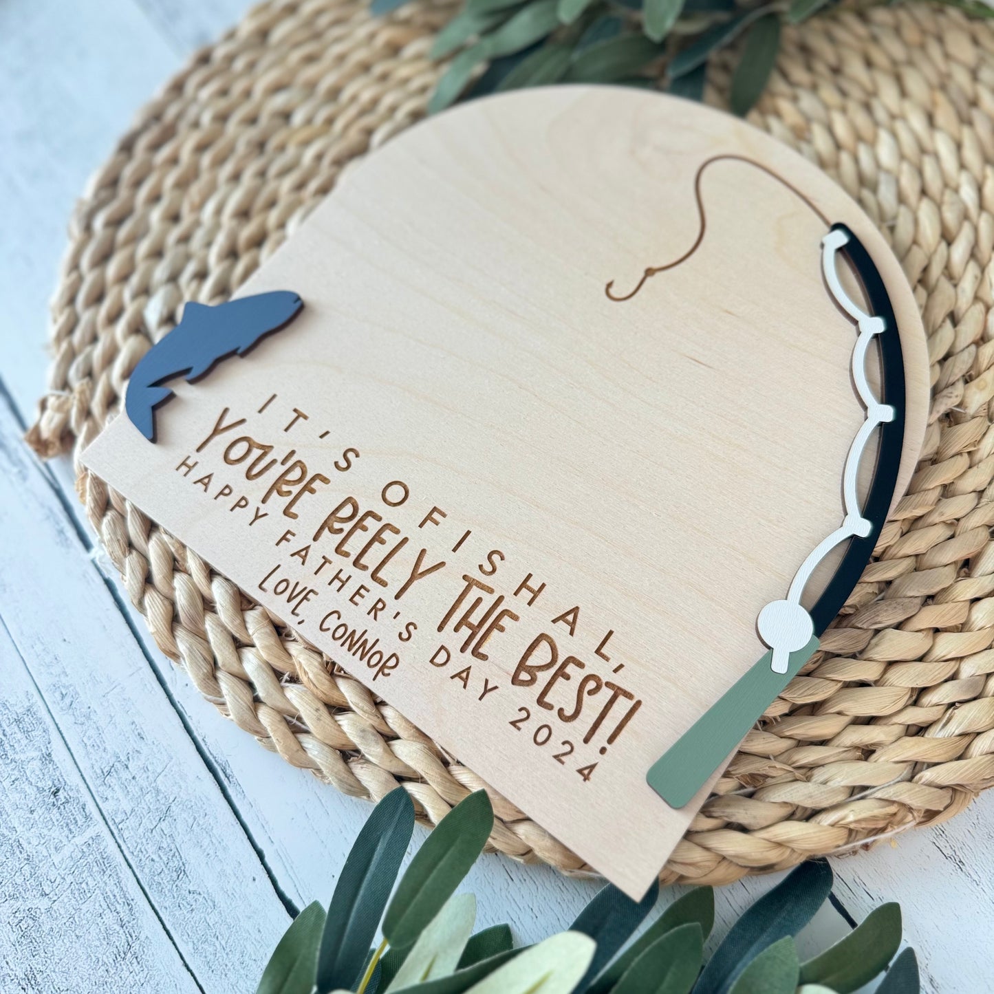 Kid's Hand Print Father's Day Sign