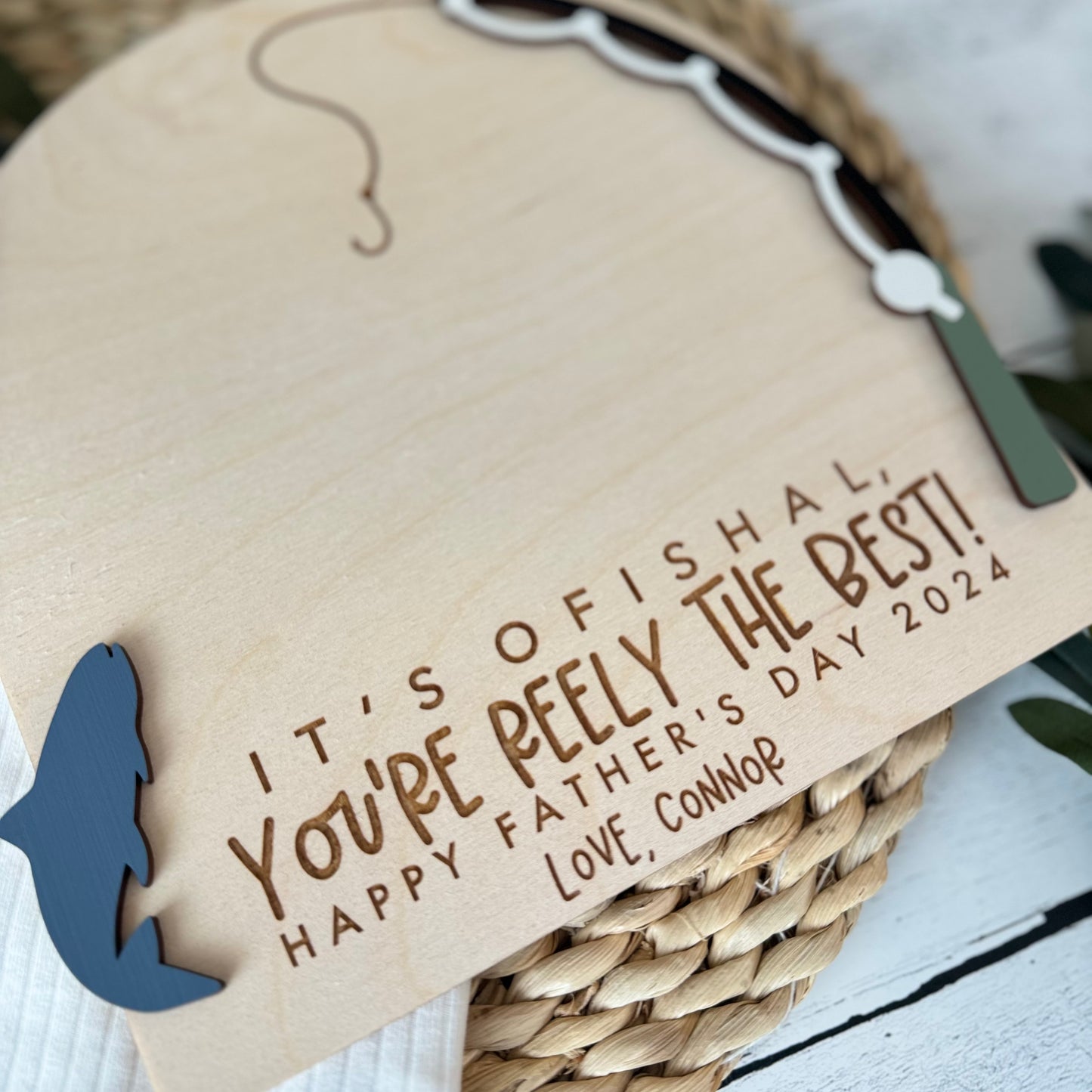 Kid's Hand Print Father's Day Sign