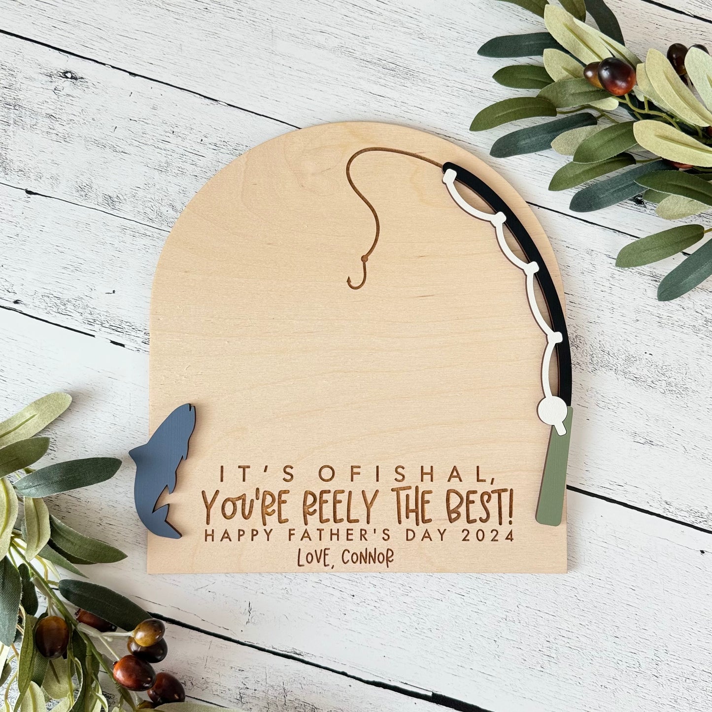 Kid's Hand Print Father's Day Sign
