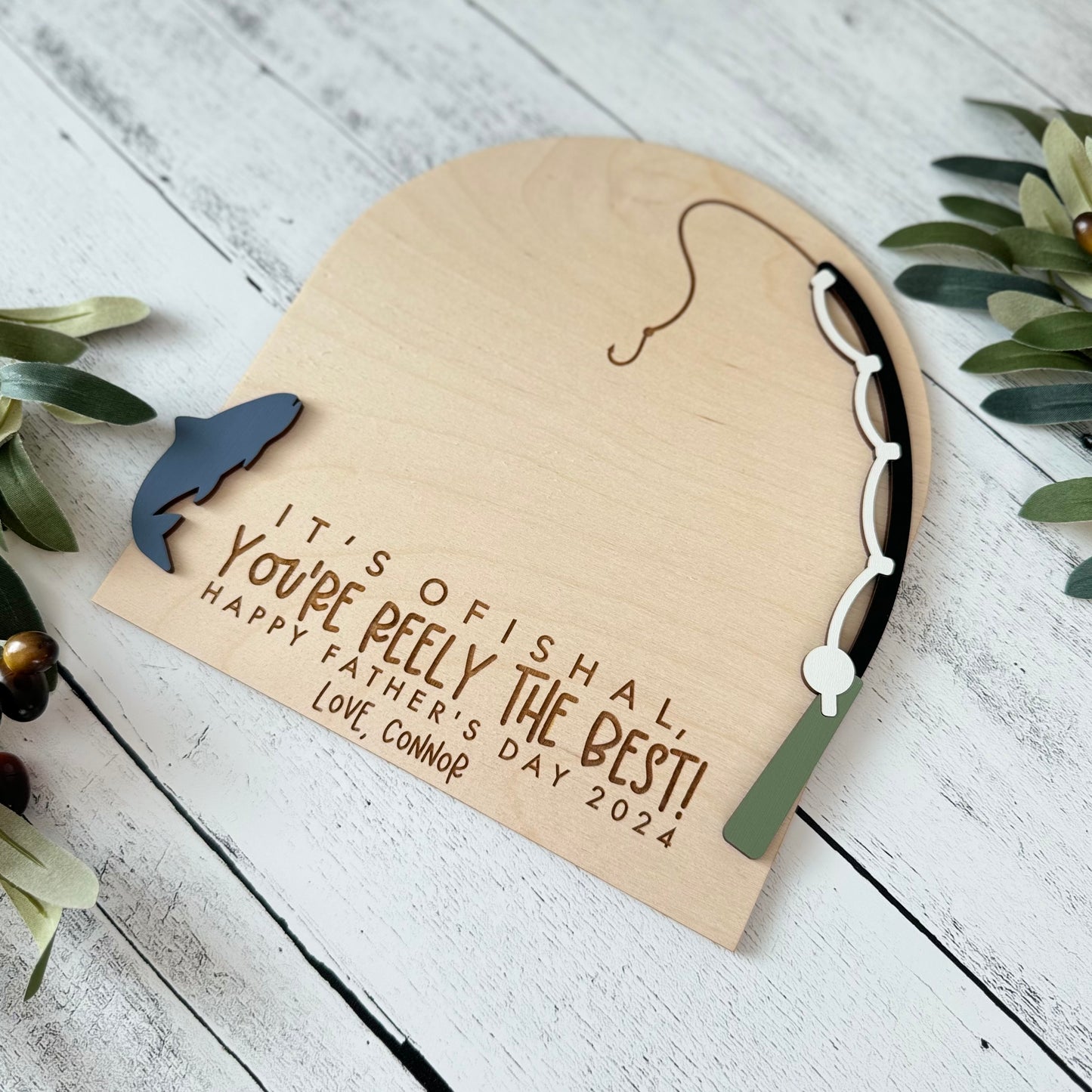 Kid's Hand Print Father's Day Sign