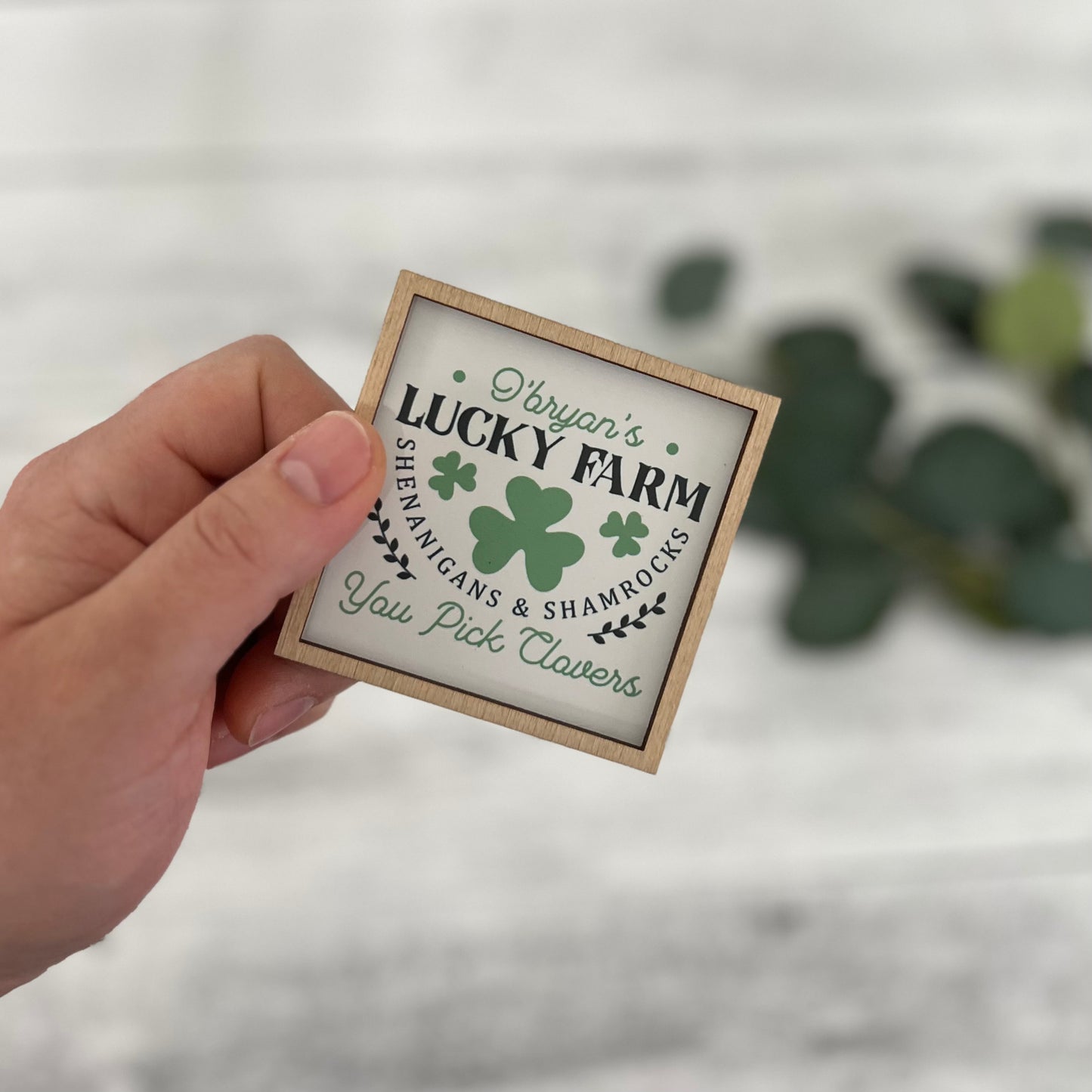 Mini Framed St. Patrick's Day Sign | O'bryan's Lucky Farm