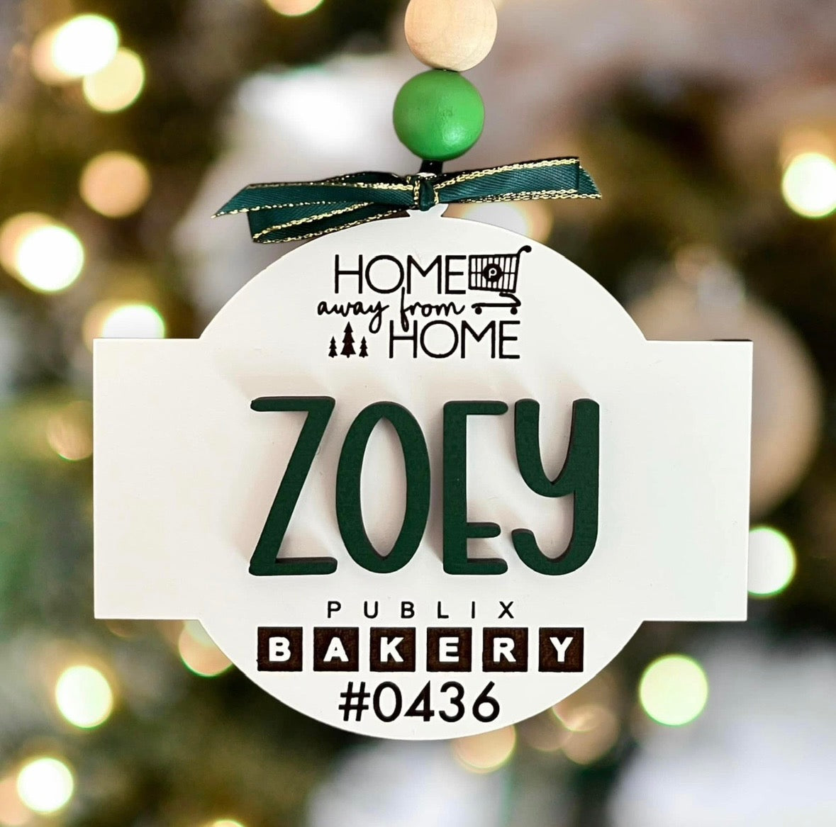 Personalized Publix Christmas Ornament