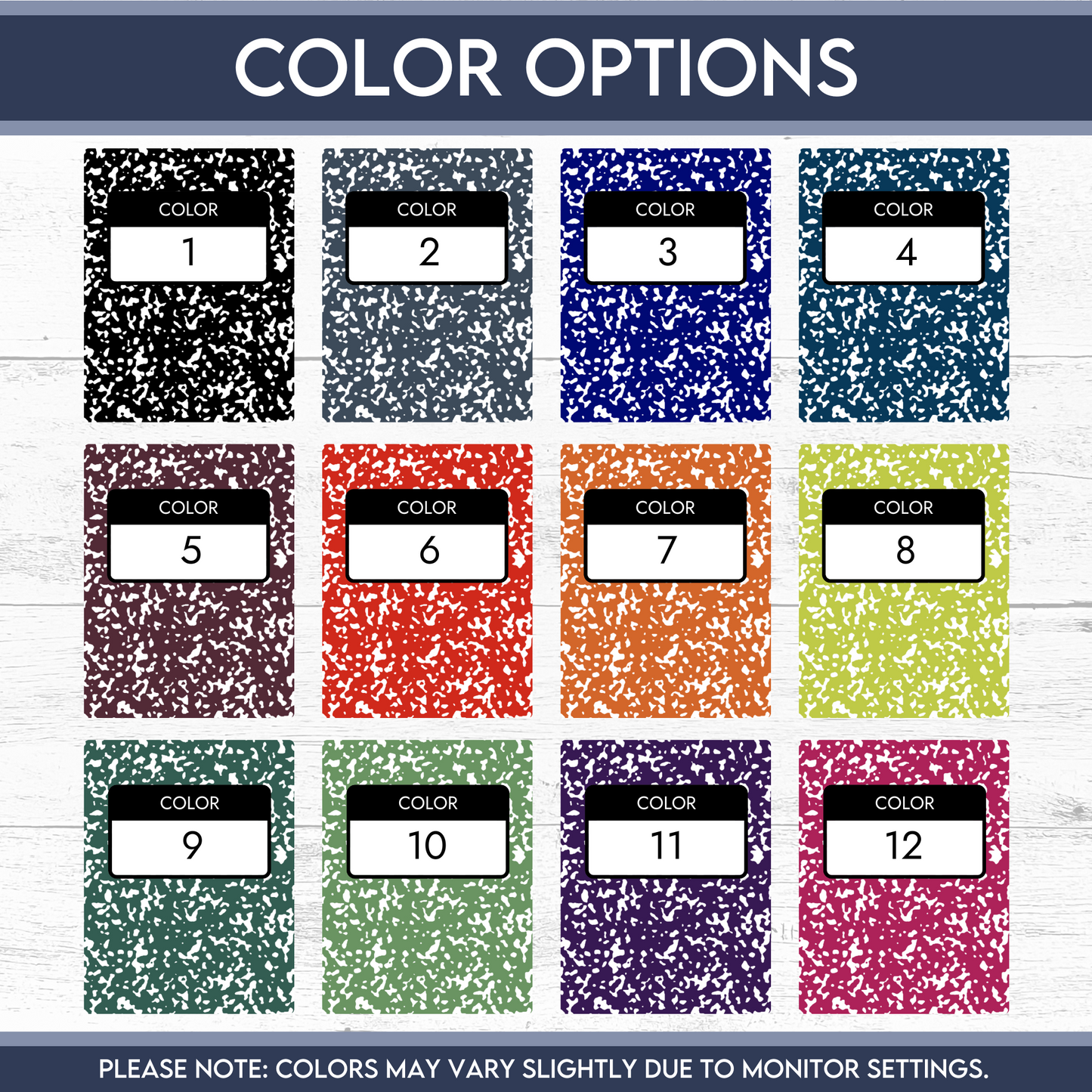 Personalized Back Pack Tag | Notebook