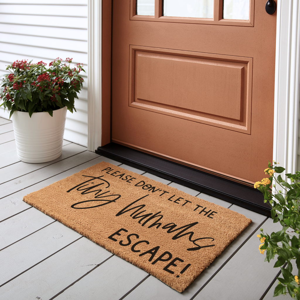 Please Don’t Let the Tiny Humans Escape Doormat