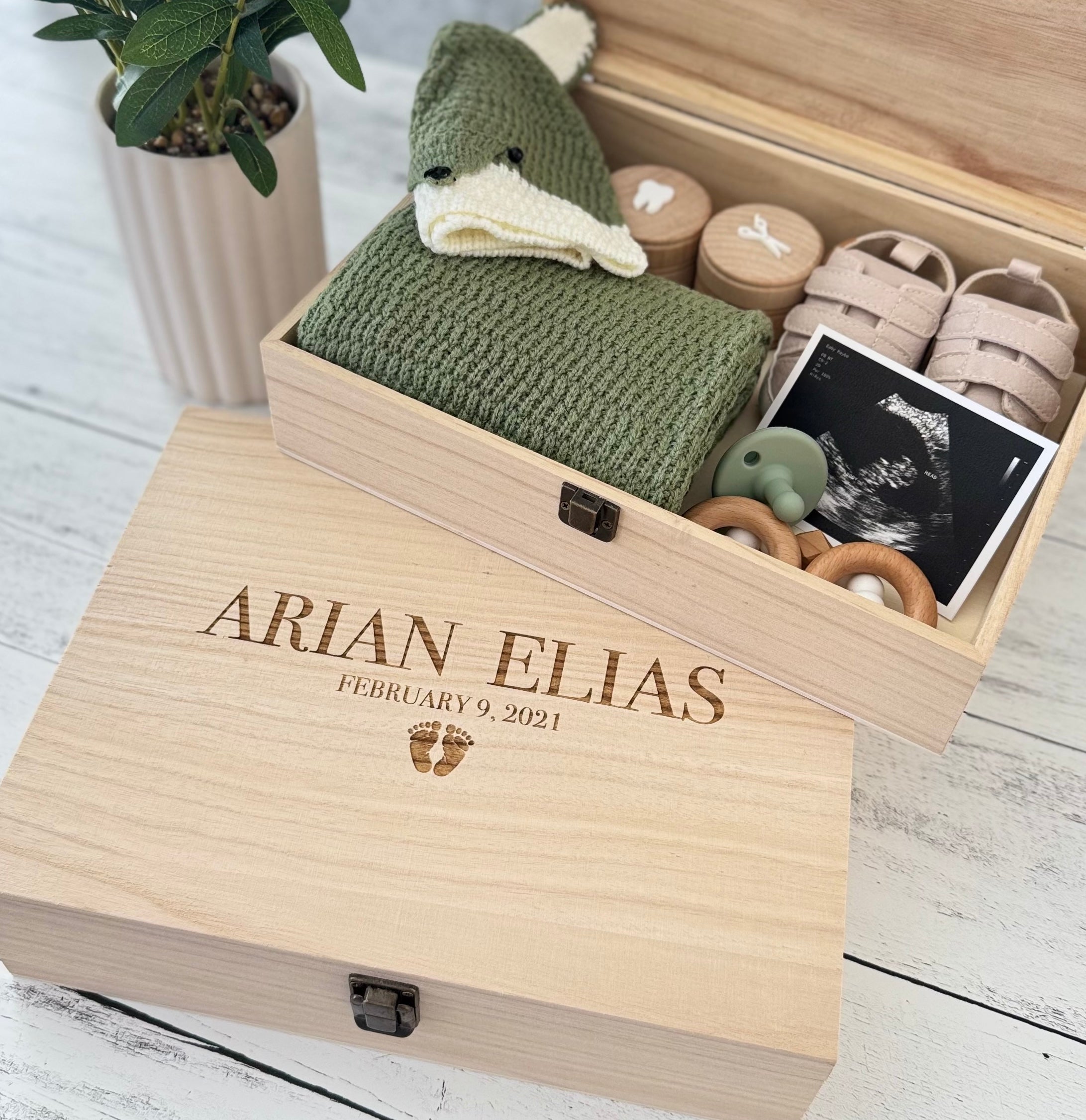 Personalized Baby Memory Keepsake Box