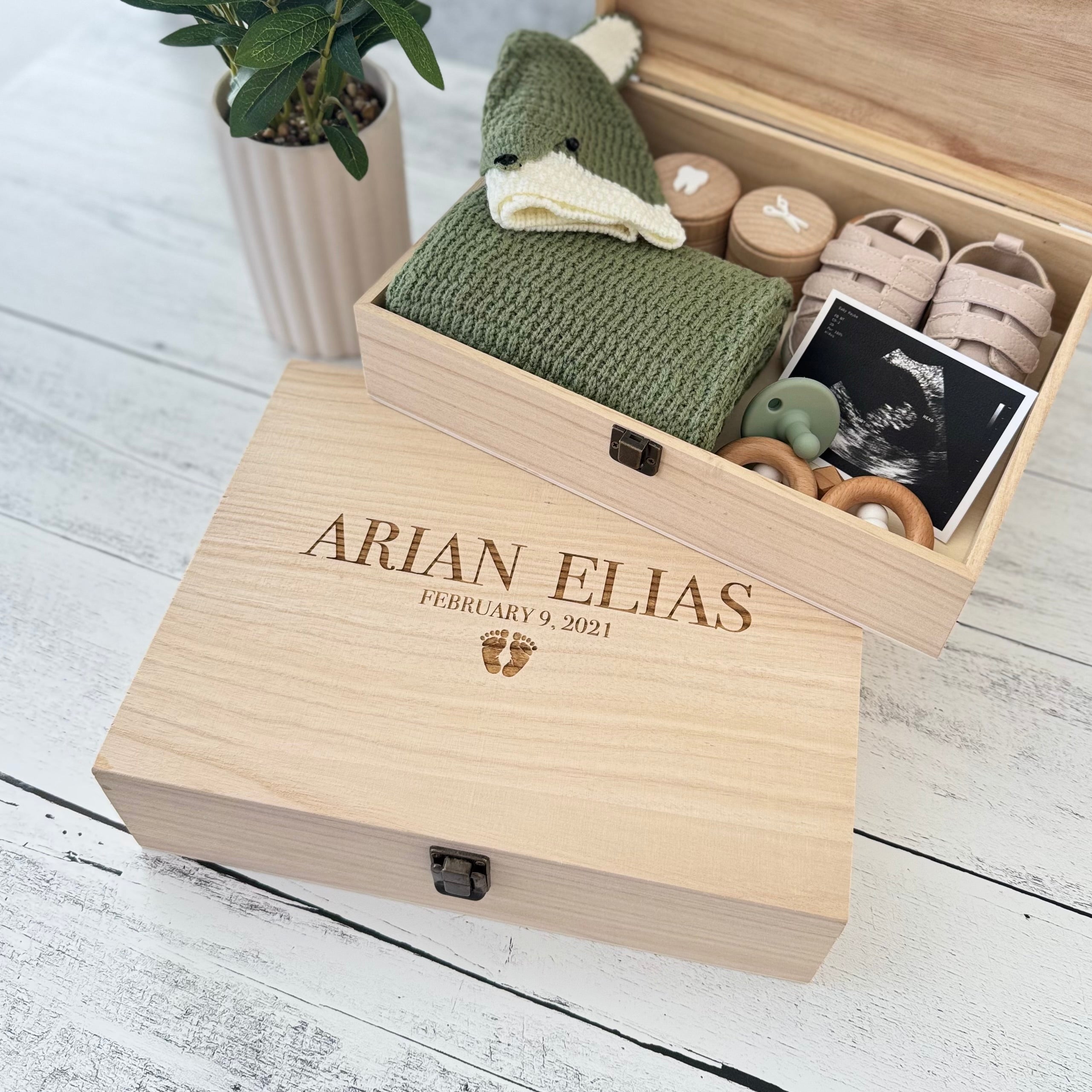 Personalized Baby Memory Keepsake Box