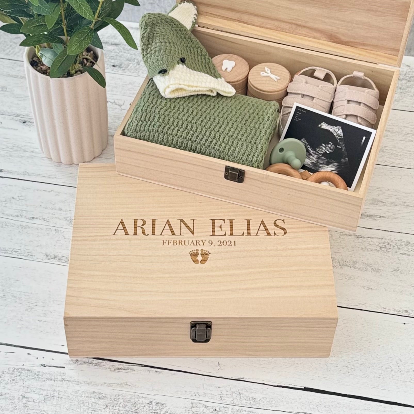 Personalized Baby Memory Keepsake Box