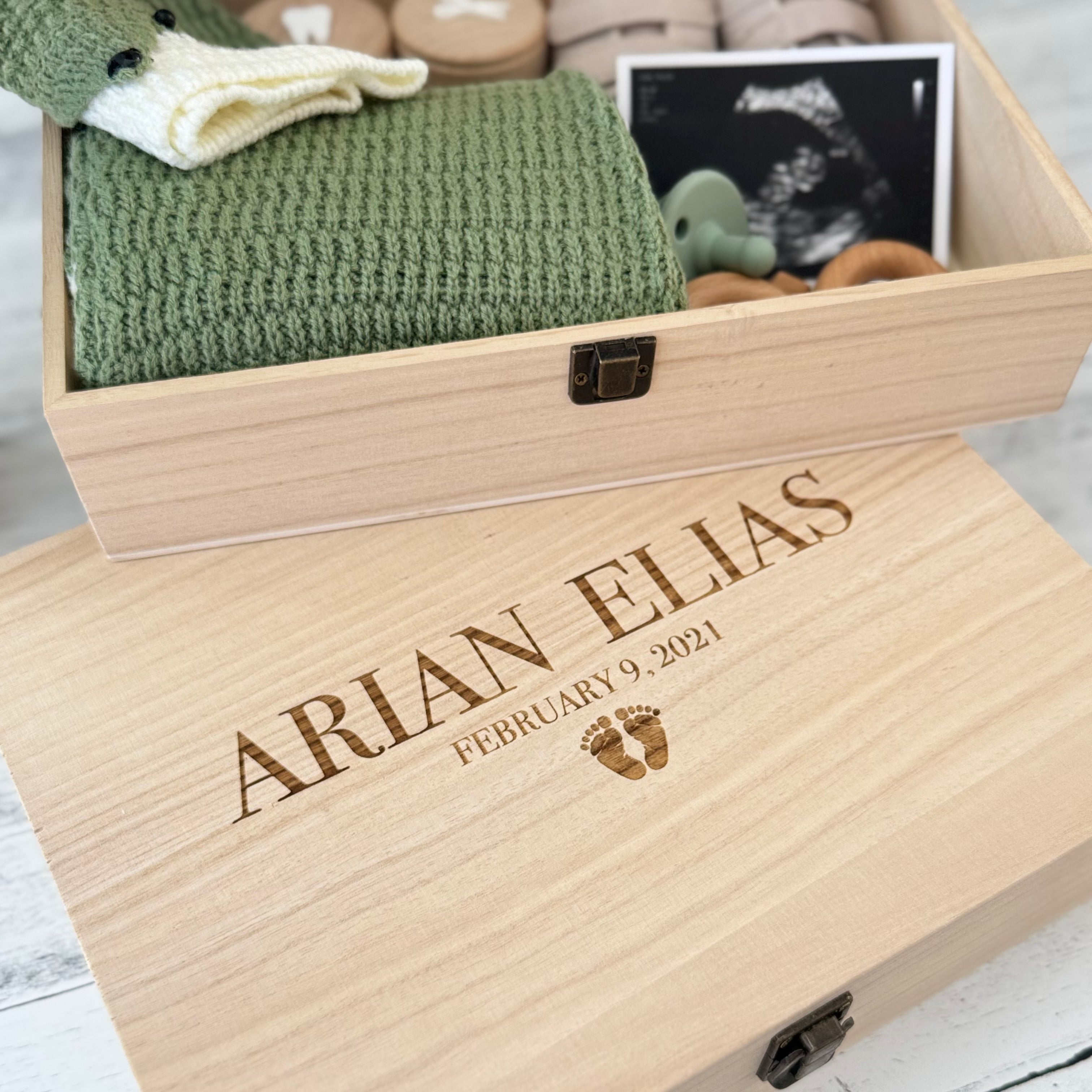 Personalized Baby Memory Keepsake Box