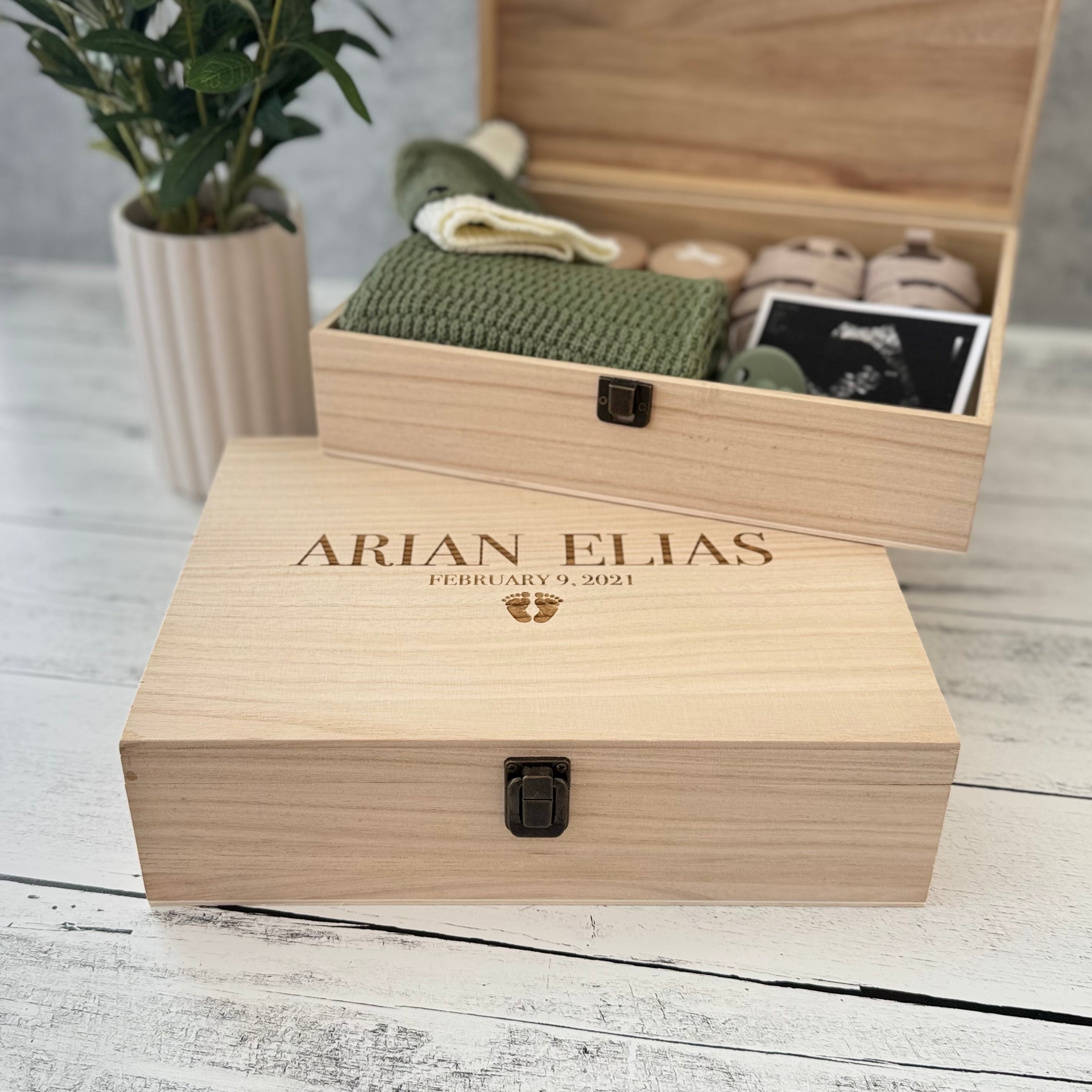 Personalized Baby Memory Keepsake Box