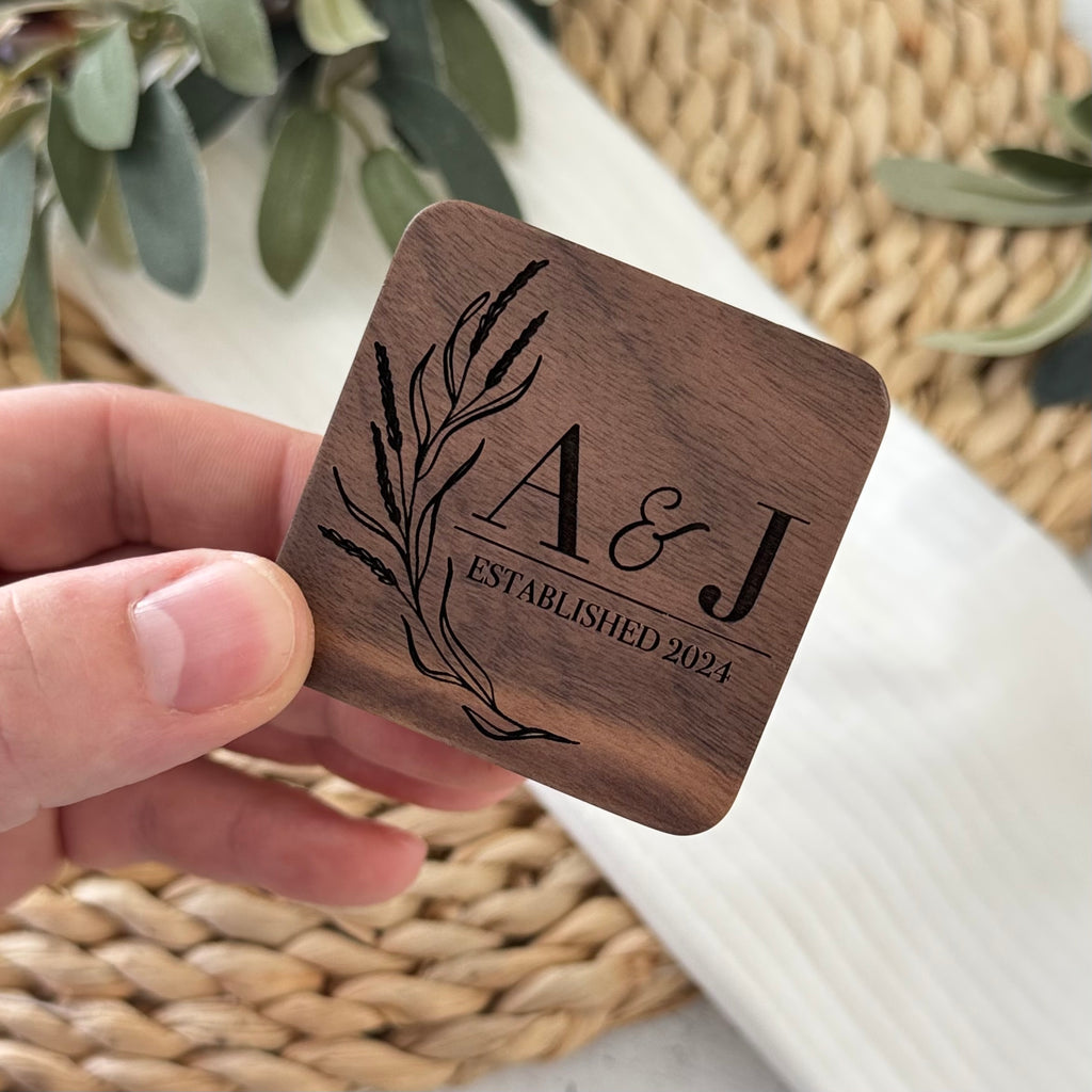 Personalized Wooden Wedding Ring Box