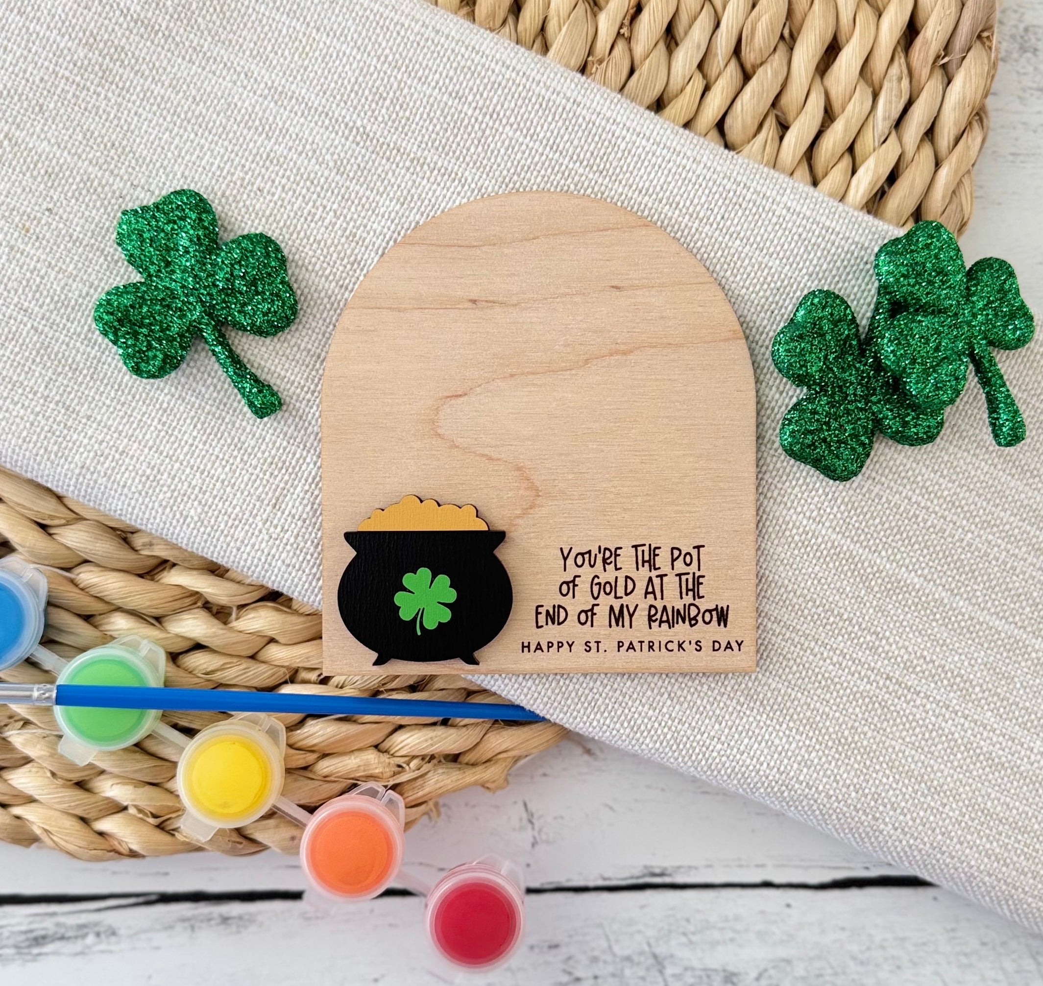 St. Patrick's Day DIY Fingerprint Magnet