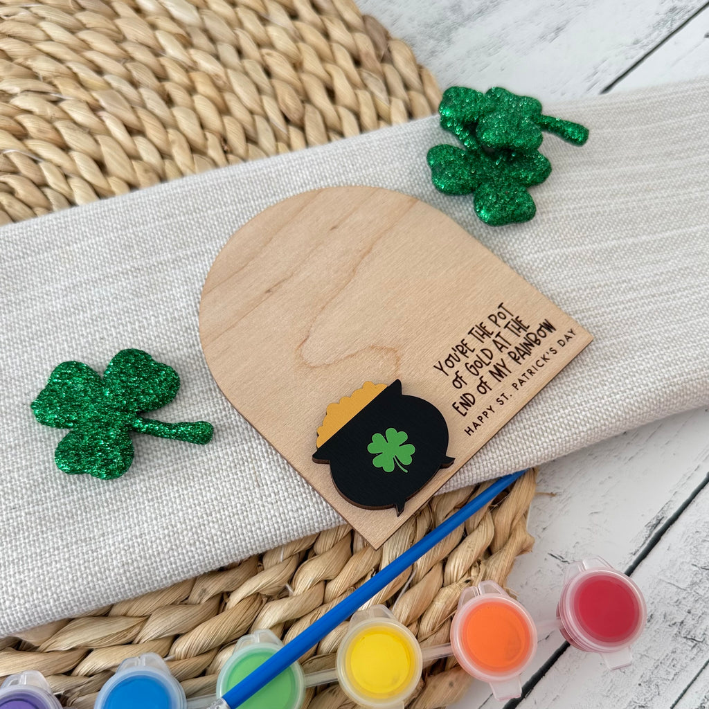 St. Patrick's Day DIY Fingerprint Magnet