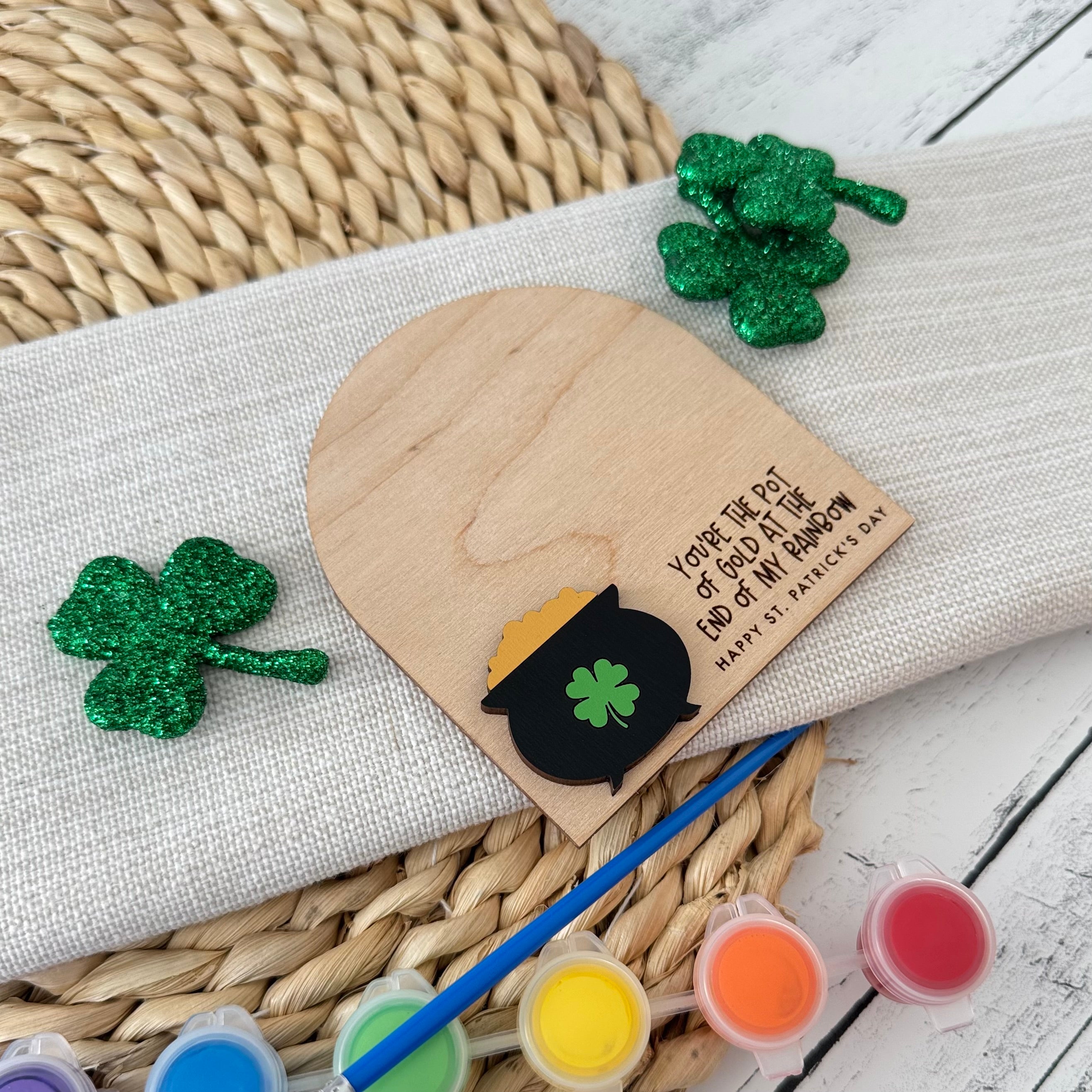 St. Patrick's Day DIY Fingerprint Magnet