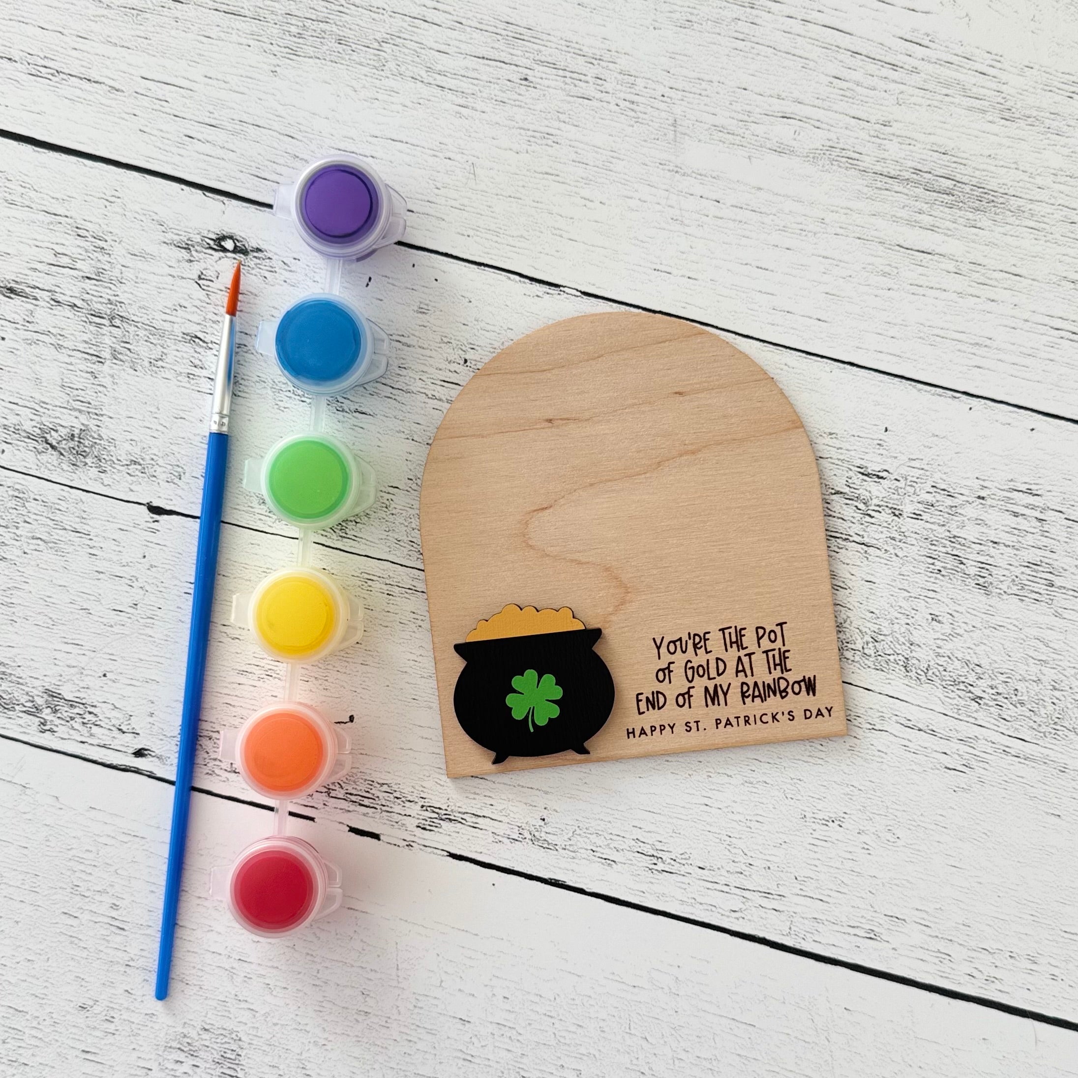 St. Patrick's Day DIY Fingerprint Magnet