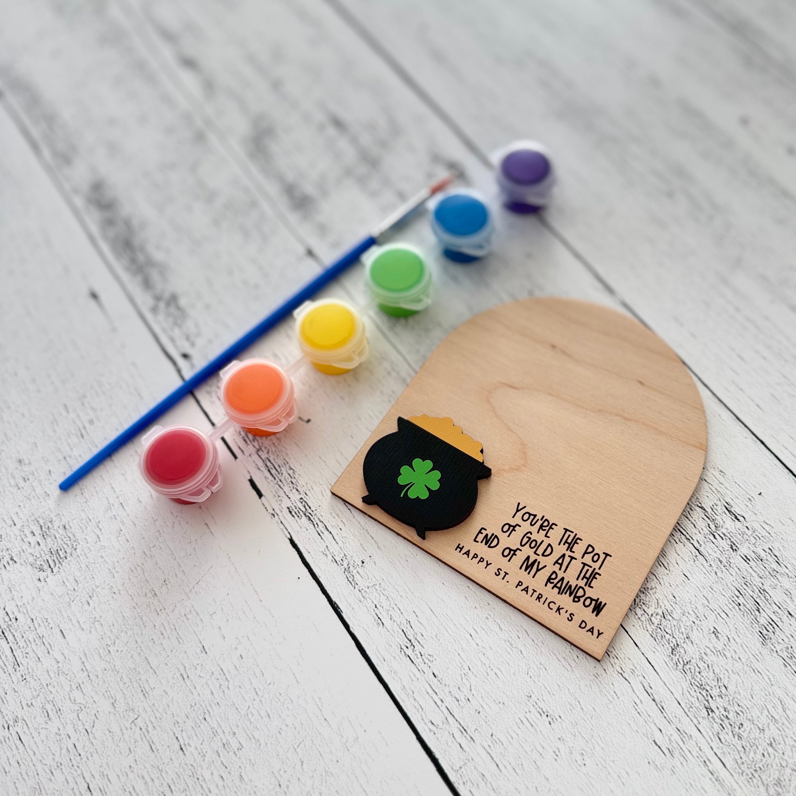 St. Patrick's Day DIY Fingerprint Magnet