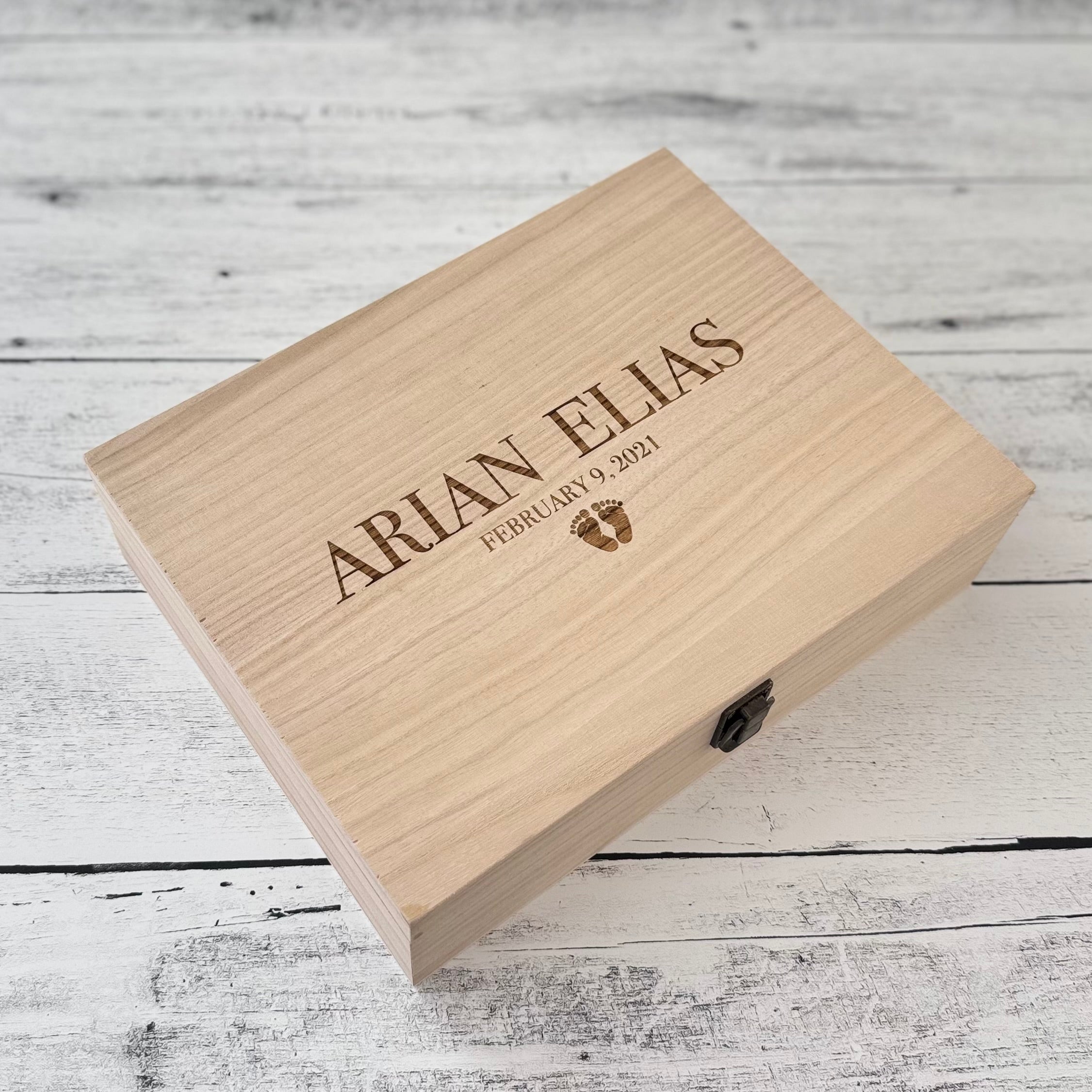 Personalized Baby Memory Keepsake Box