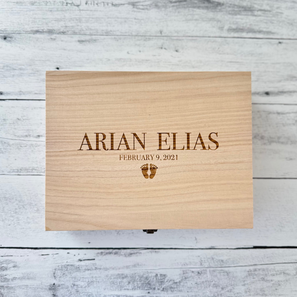 Personalized Baby Memory Keepsake Box