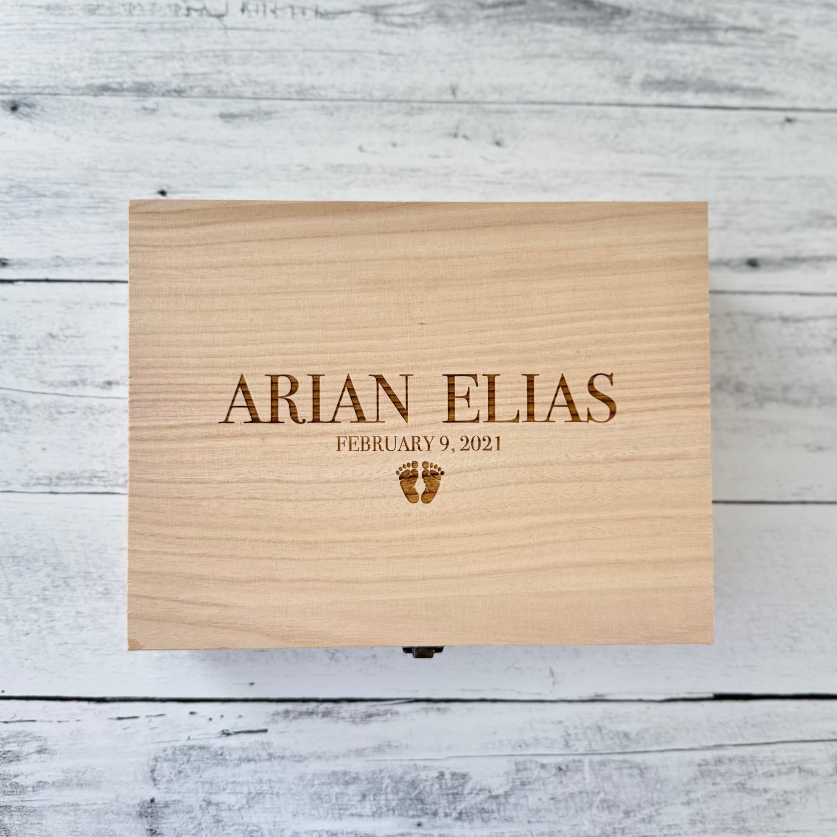 Personalized Baby Memory Keepsake Box