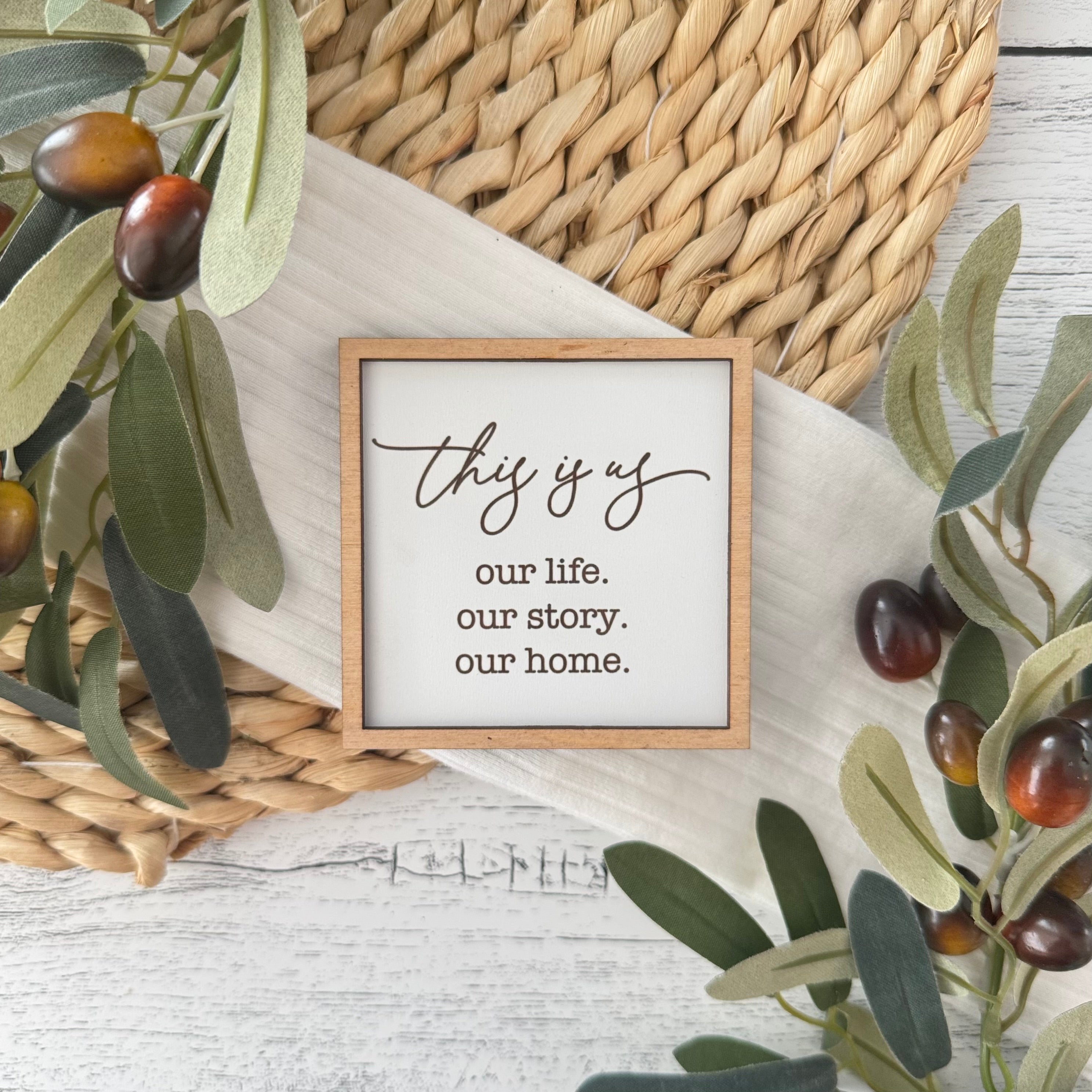 Mini Framed Family/Home Themed Sign | This Is Us