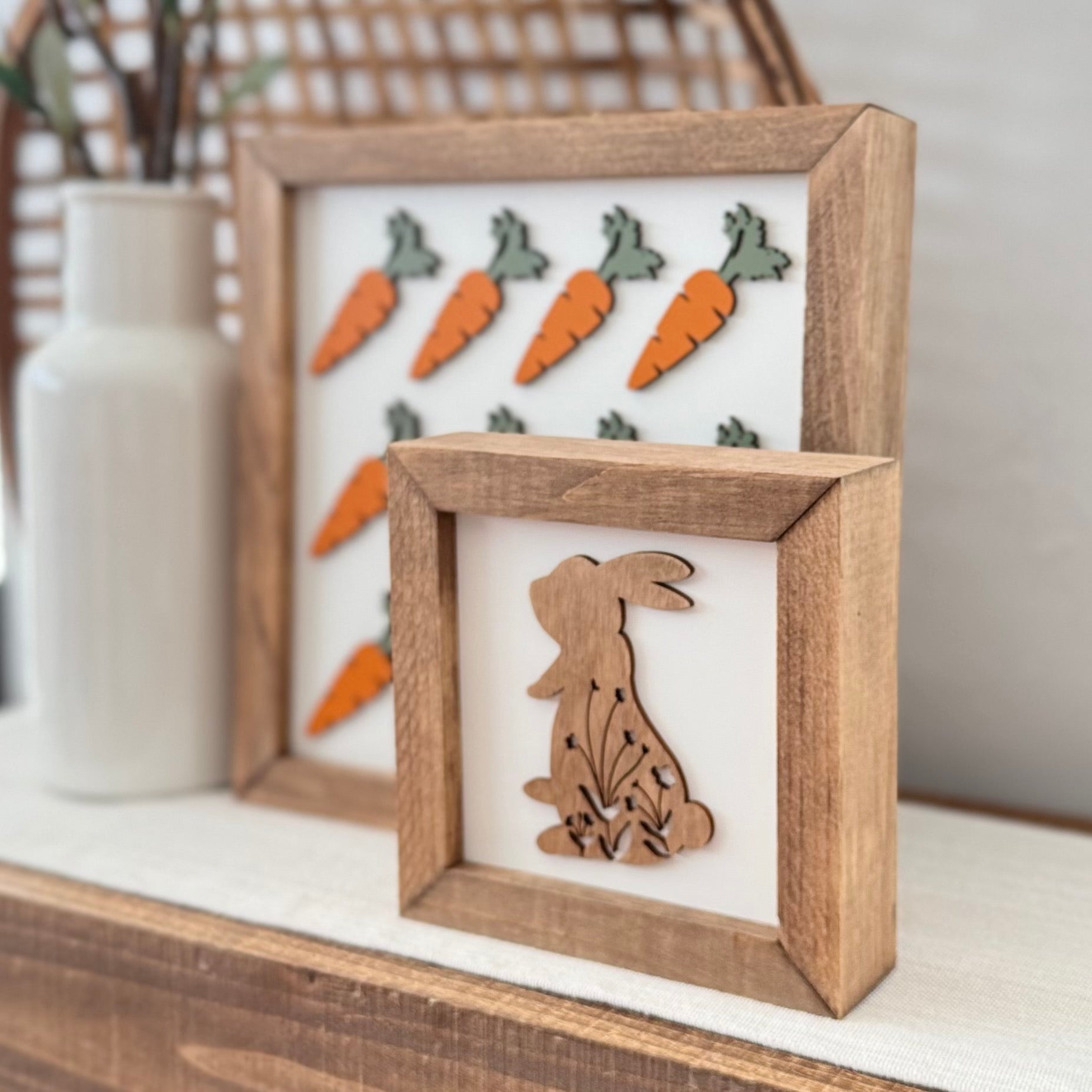 Wooden Framed Easter Sign