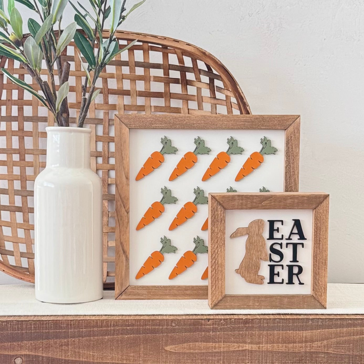 Wooden Framed Easter Sign