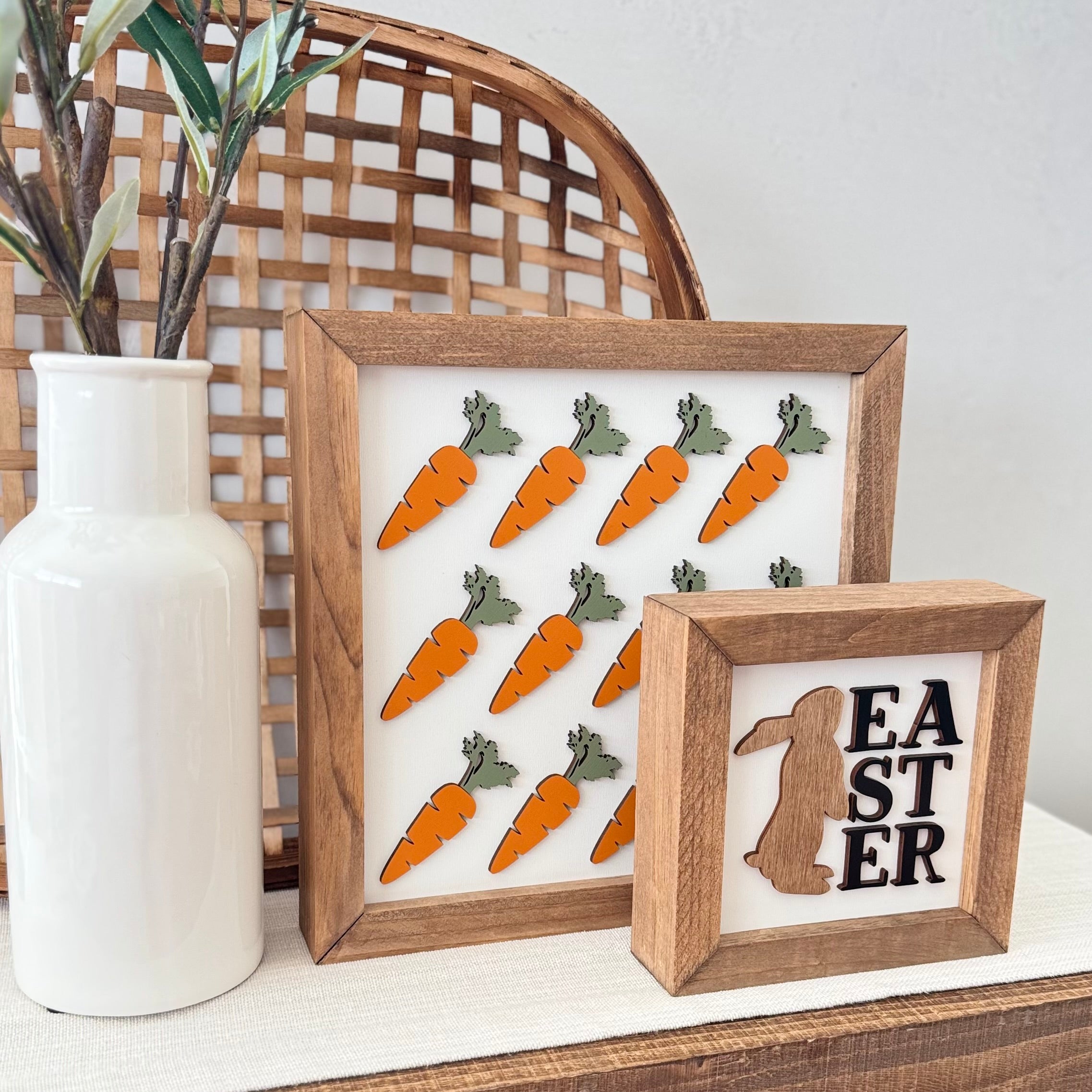 Wooden Framed Easter Sign