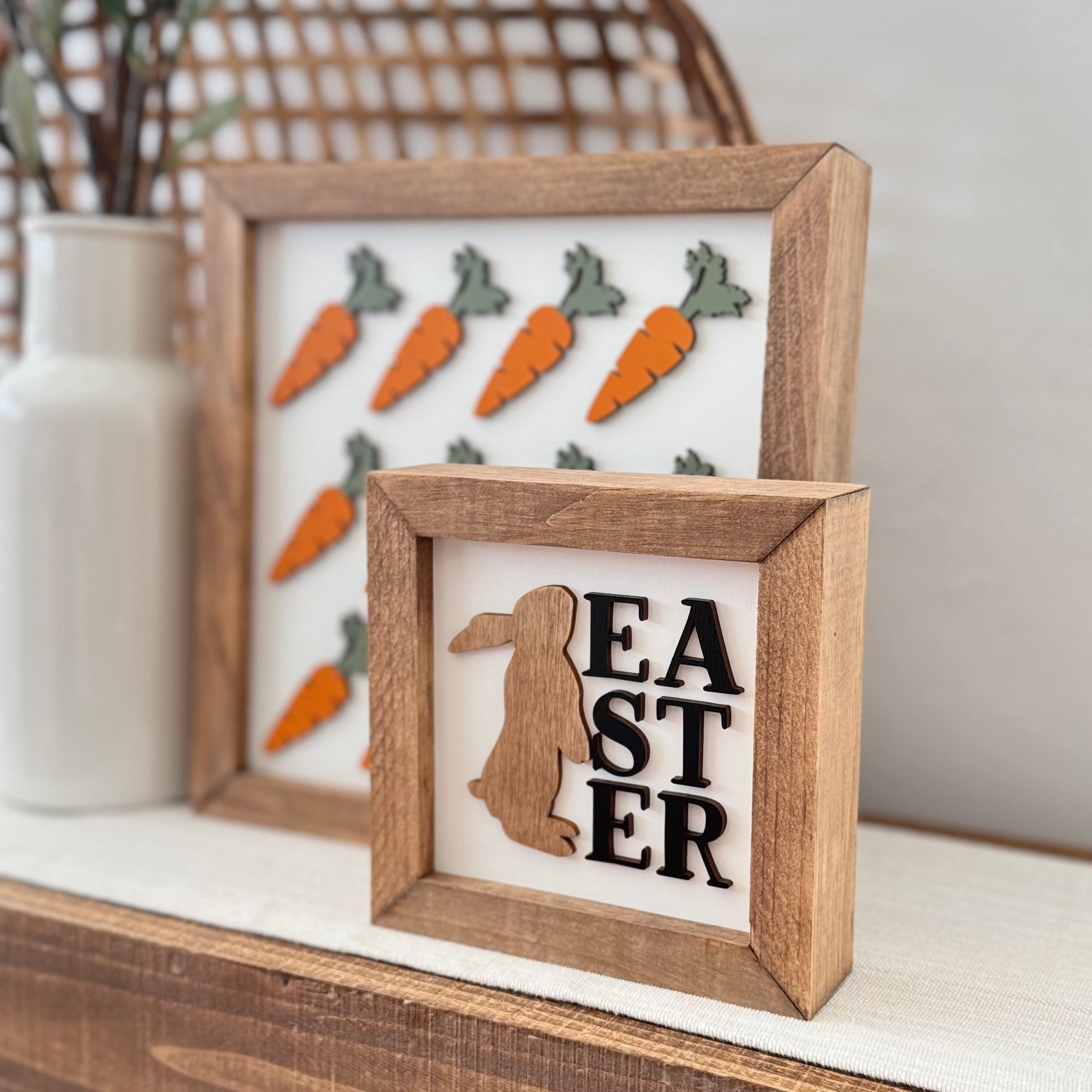 Wooden Framed Easter Sign