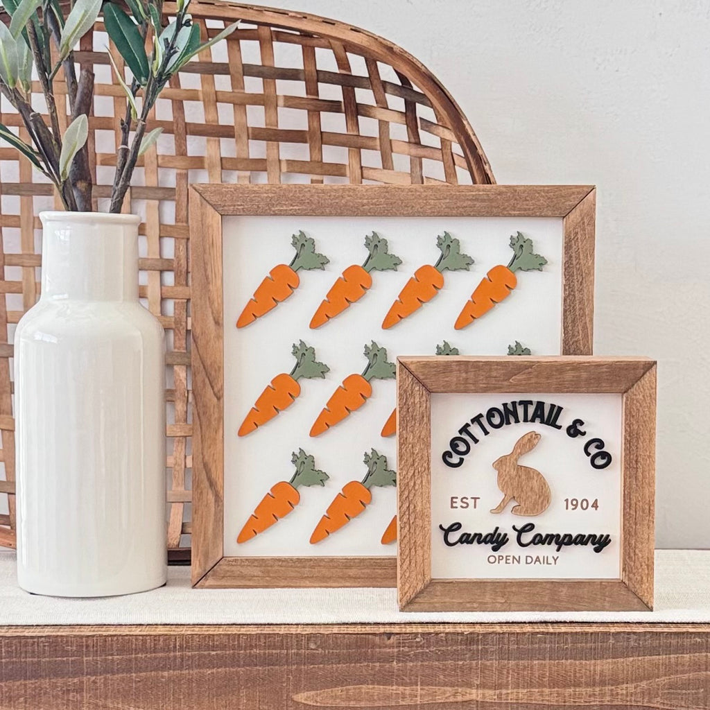 Wooden Framed Easter Sign