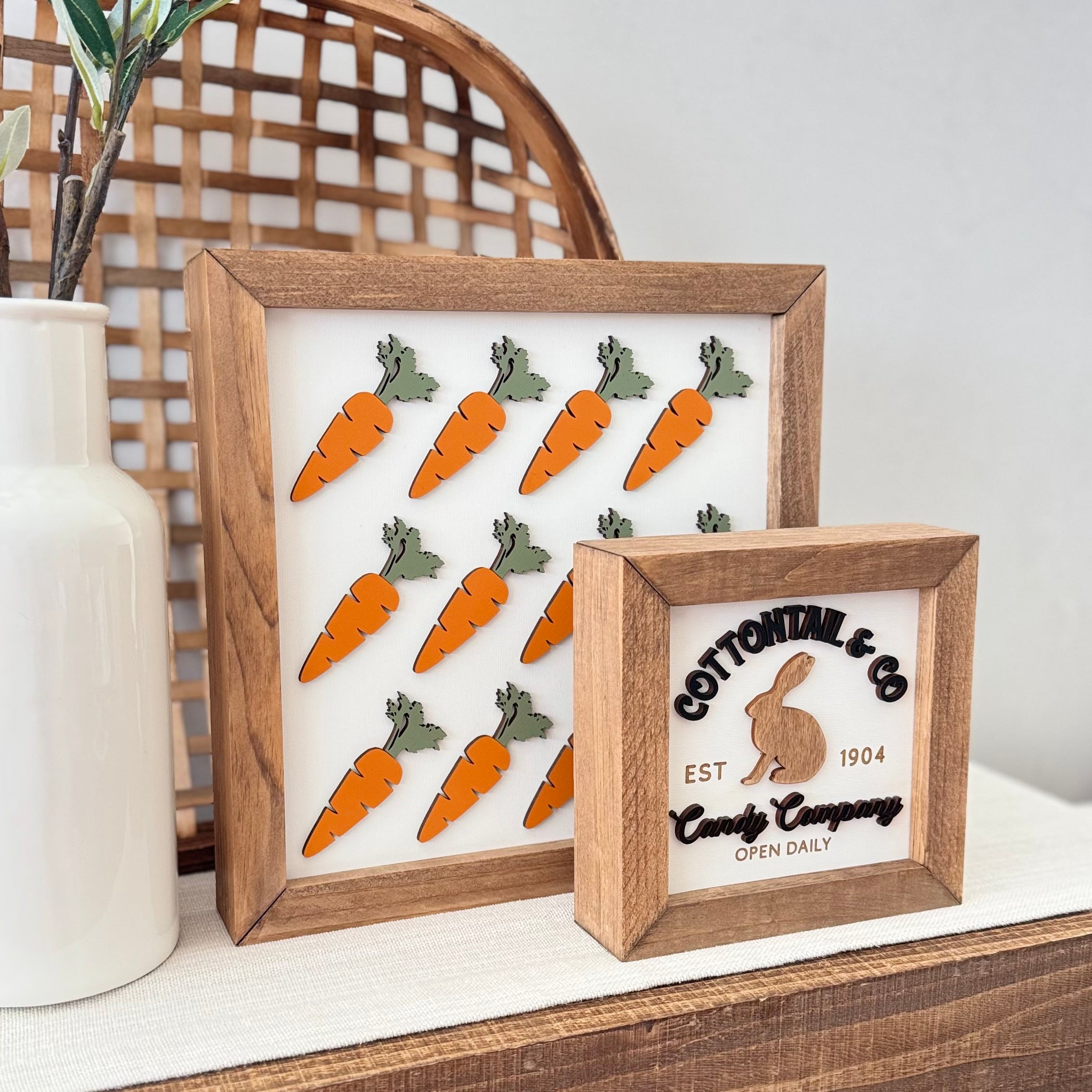 Wooden Framed Easter Sign