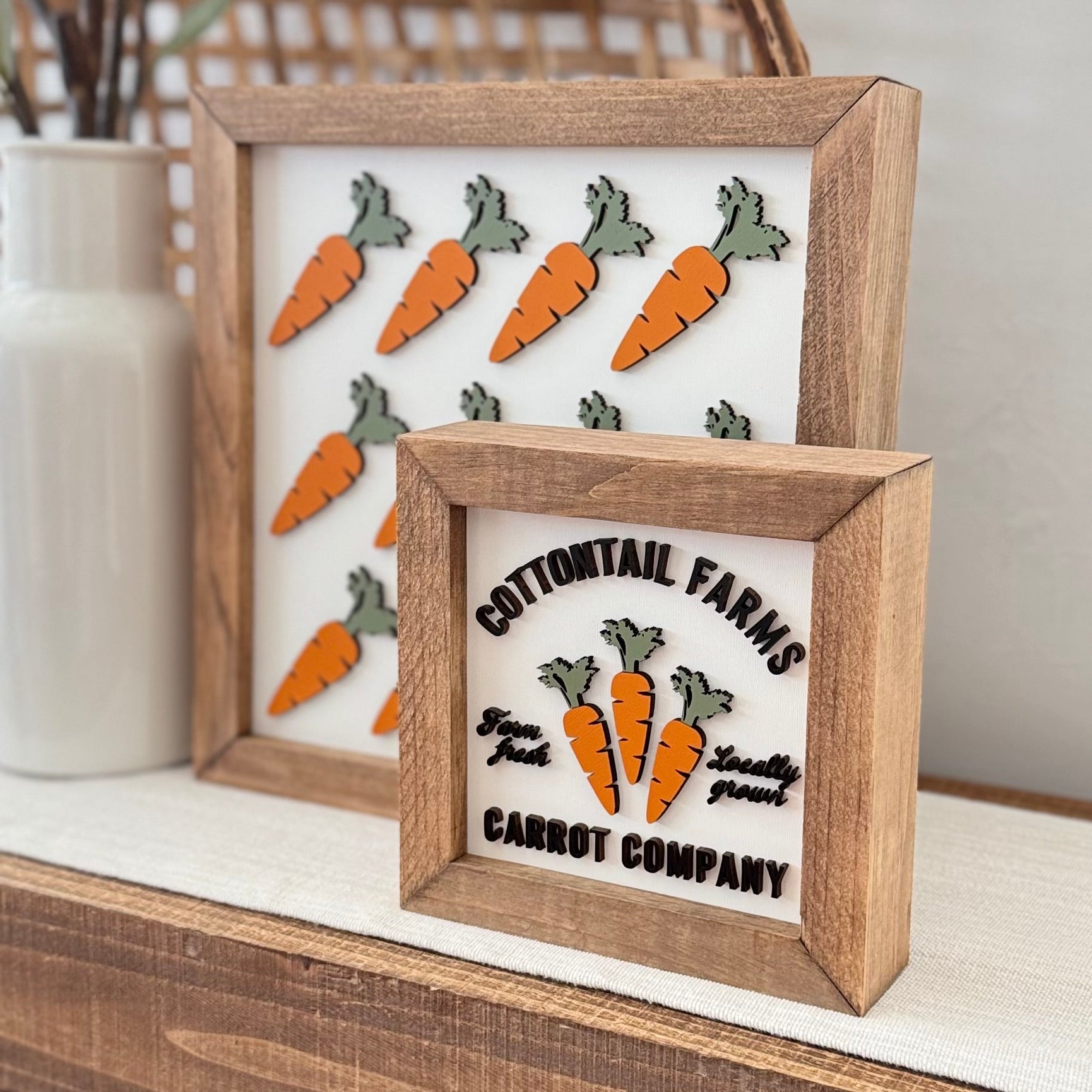 Wooden Framed Easter Sign