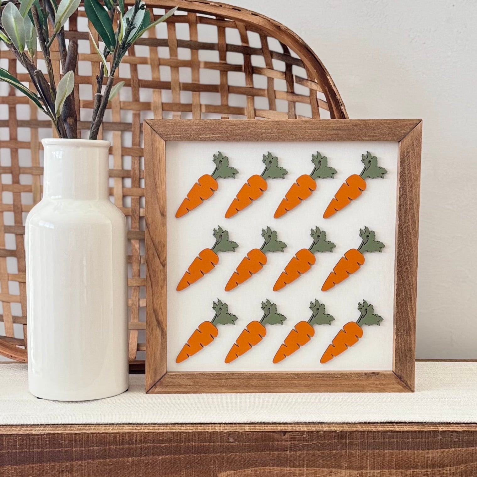Wooden Framed Easter Sign