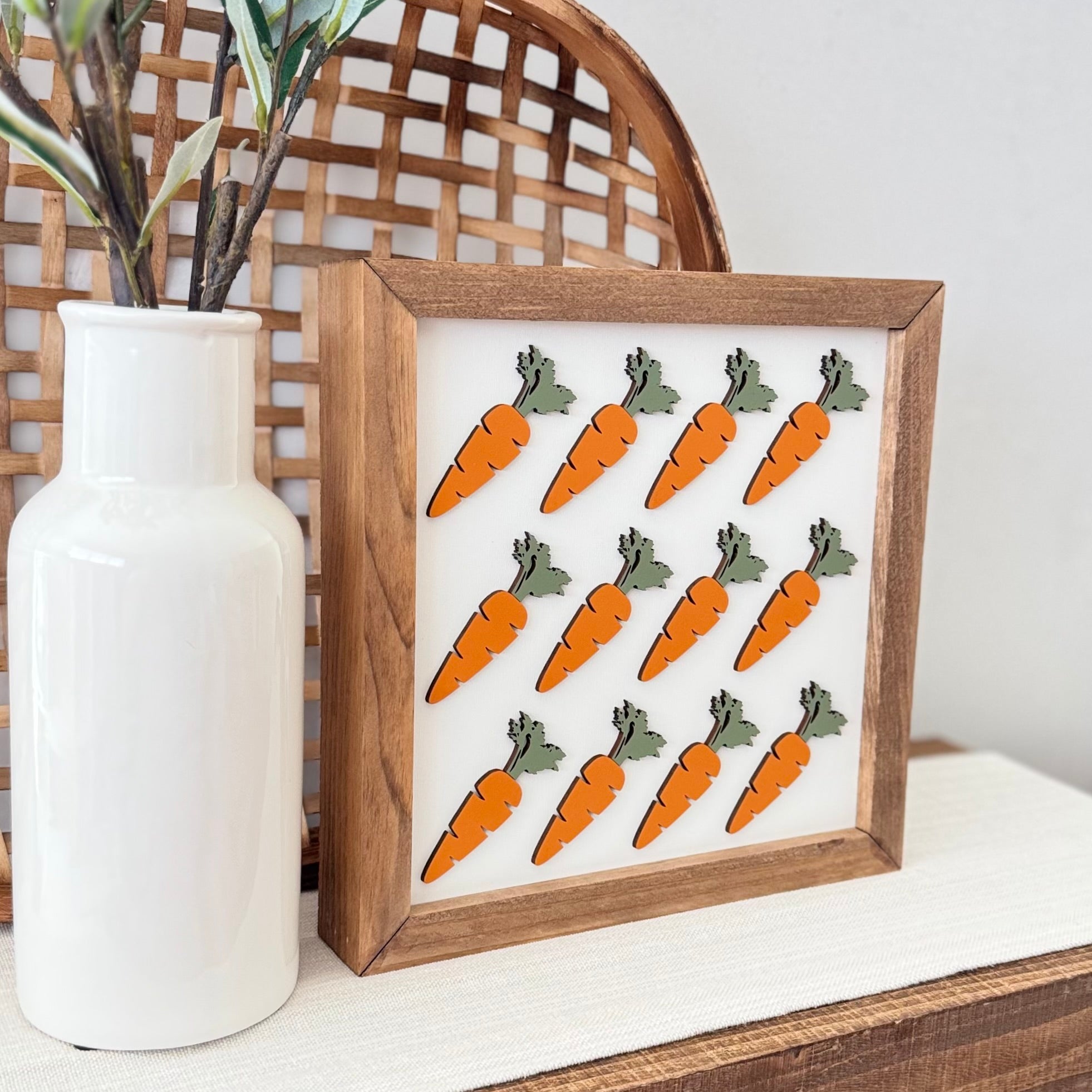 Large Wooden Framed Easter Sign
