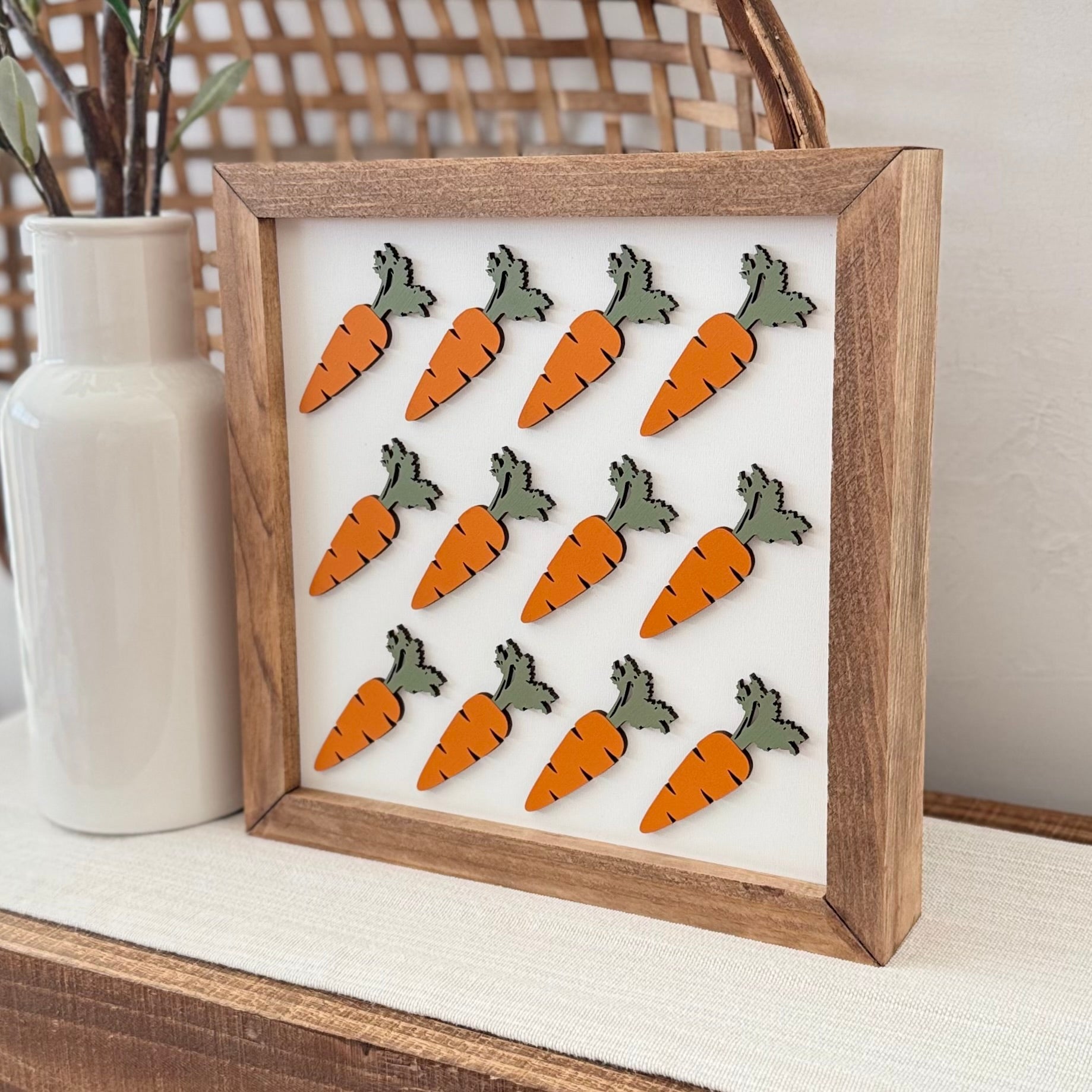 Large Wooden Framed Easter Sign